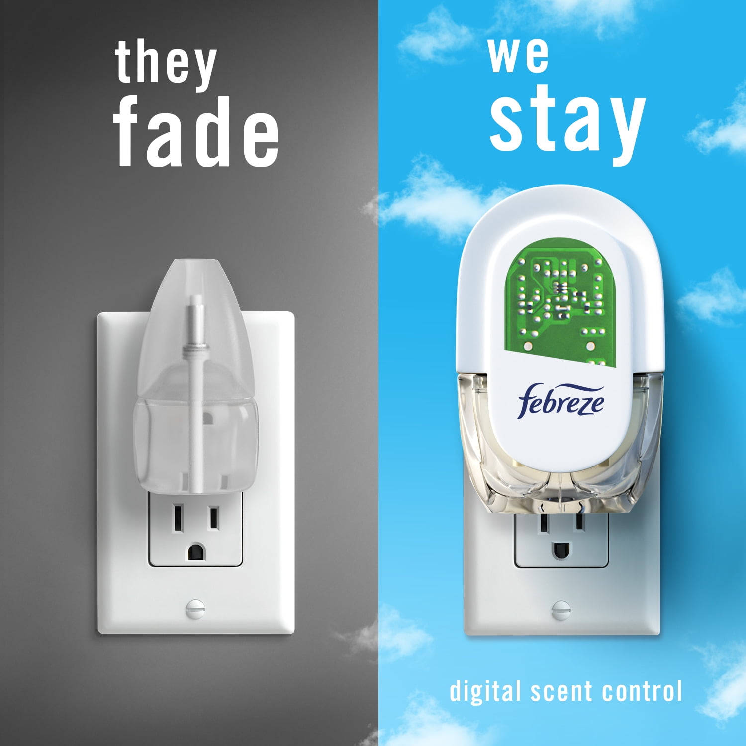 Febreze Fade Defy Plug In Air Freshener Refill, Odor-Fighting Scented Oil, Linen & Sky (0.87 fl oz, 2 Pack) eqcrd