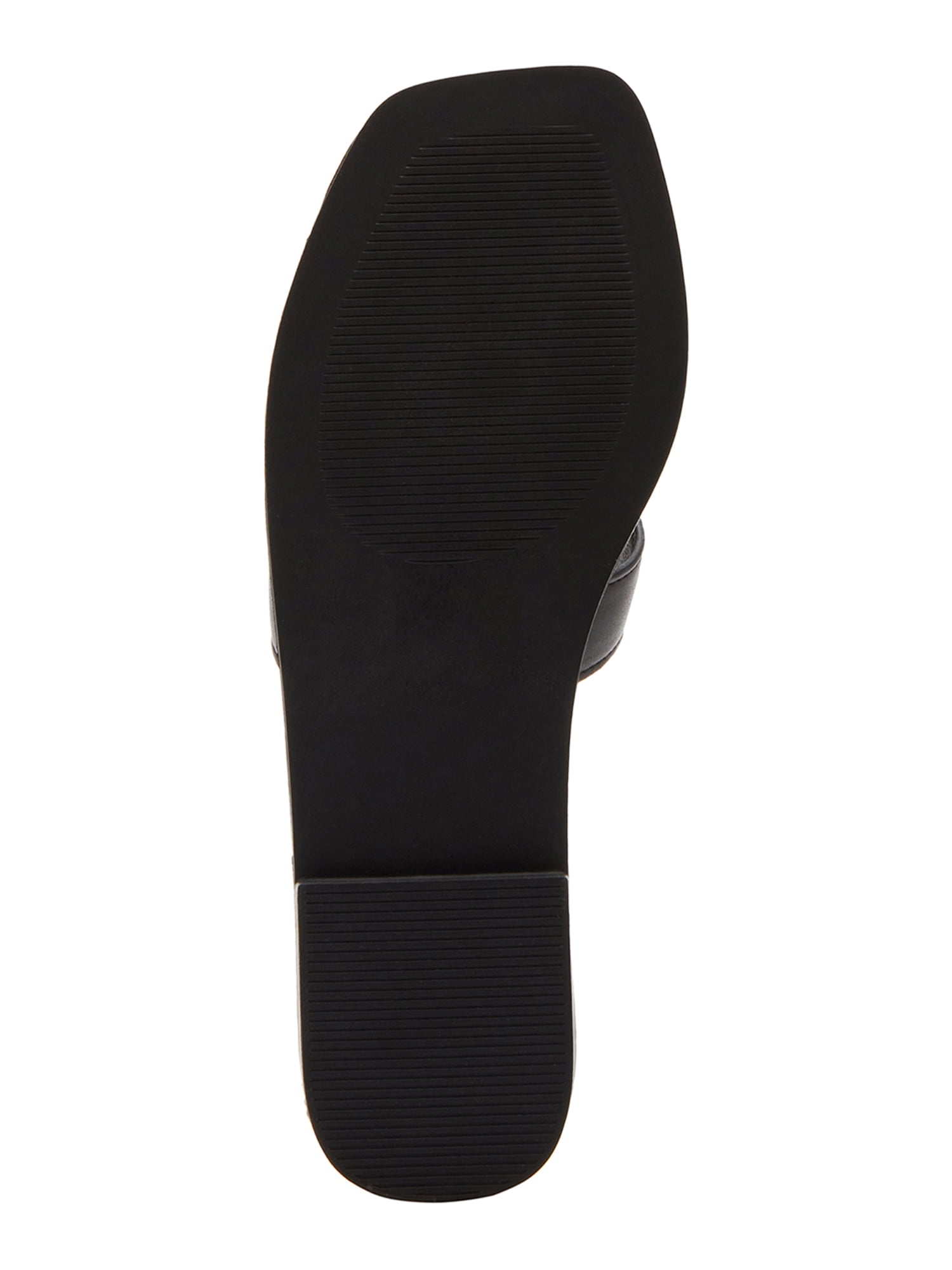 Madden Girl Women's Hailey Flat Slide Sandal (Black, 8) 39ych
