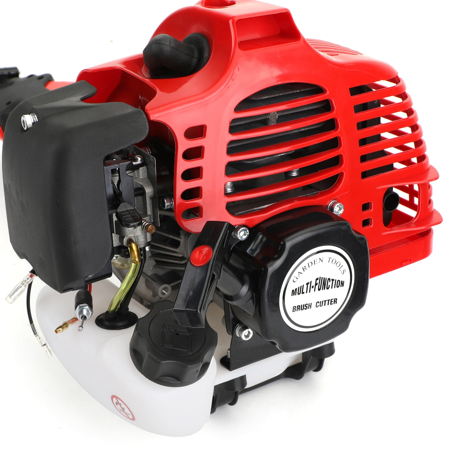 Topteng 52cc 2-Stroke 5-in-1 Gas Multi-Garden Tool Kit, Hedge Trimmer, Brush Cutter, Pole Saw, String Trimmer (Red, 14.7 lb) d8r5i