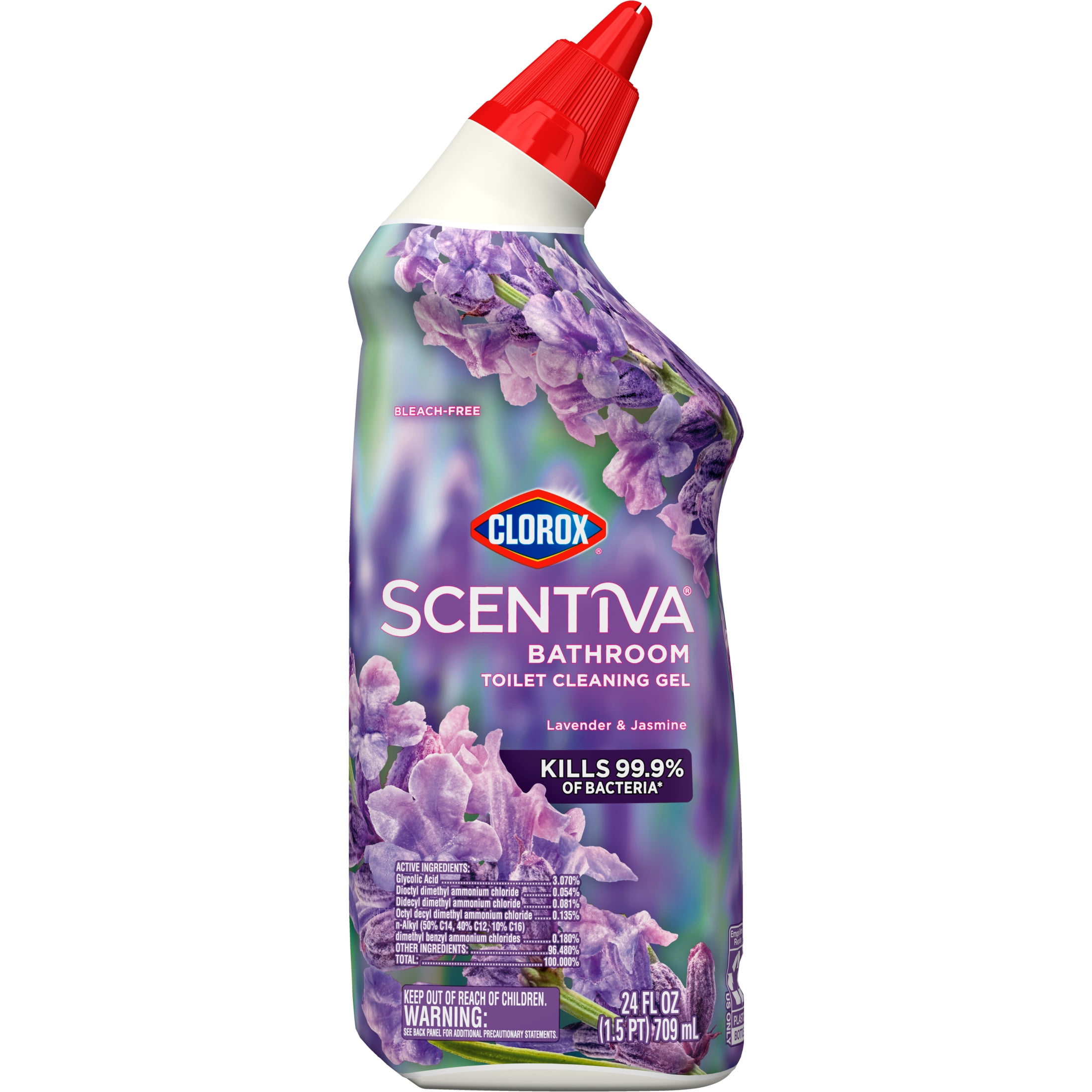 Clorox Scentiva Toilet Bowl Cleaning Gel, Lavender and Jasmine Scent (24 fl oz) drgoe