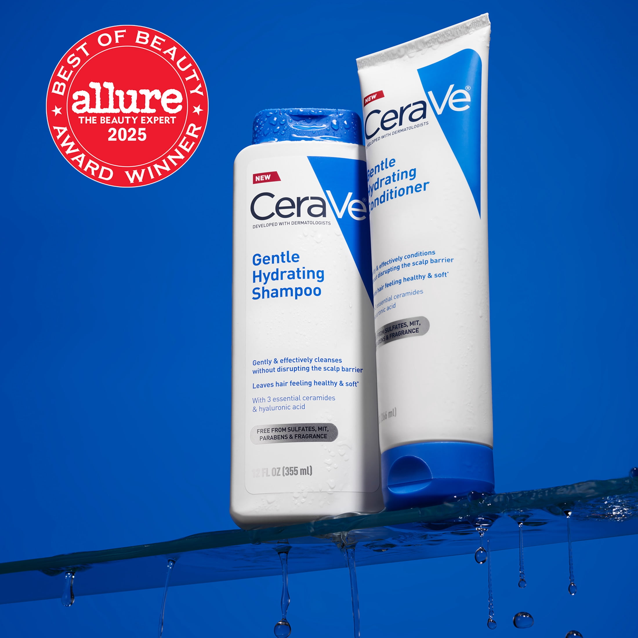 CeraVe Gentle Hydrating Shampoo for Normal to Dry Scalp and Hair (12 fl oz) wq9f1