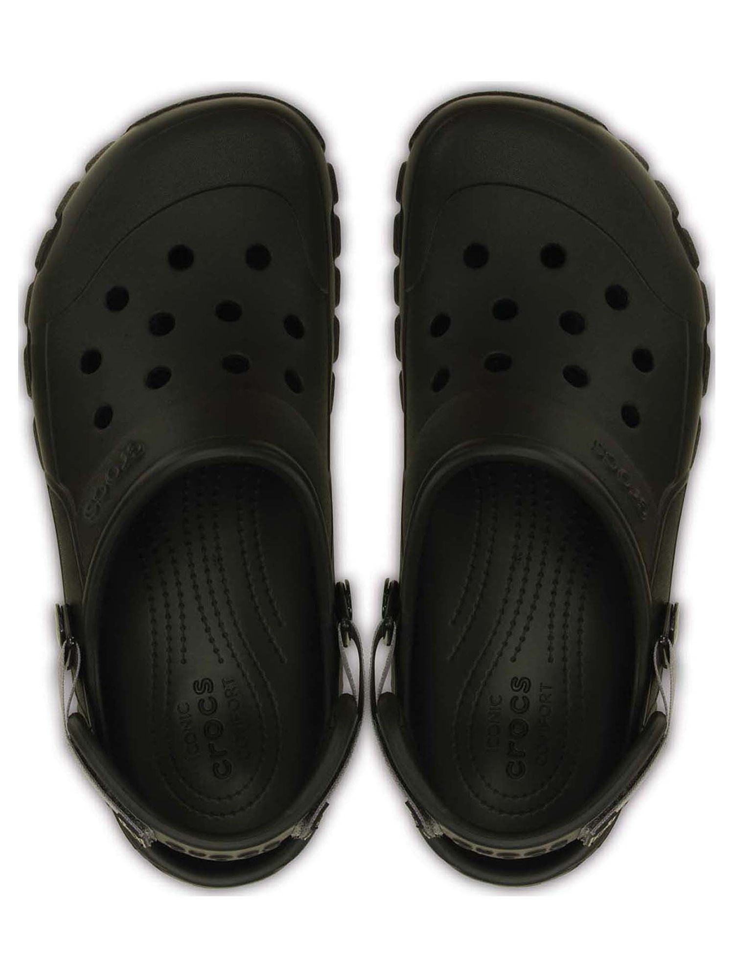 Crocs Offroad Sport Clogs Lightweight Durable Outdoor Footwear (Black, 10 US Men / 12 US Women) bdyct