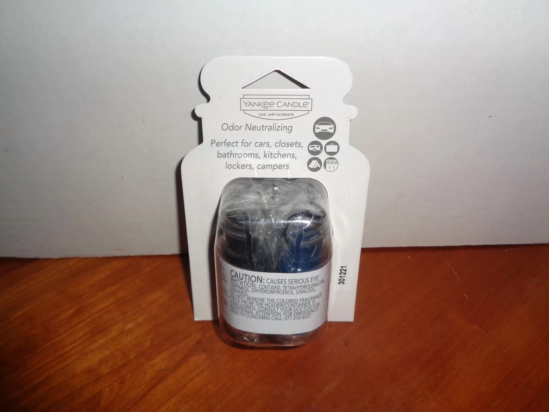 KLYNE Yankee Candle Car Jar Air Freshener Hanging Fragrance Set (Black Coconut, Bahama Breeze, Sky, 3 Pack) gei08