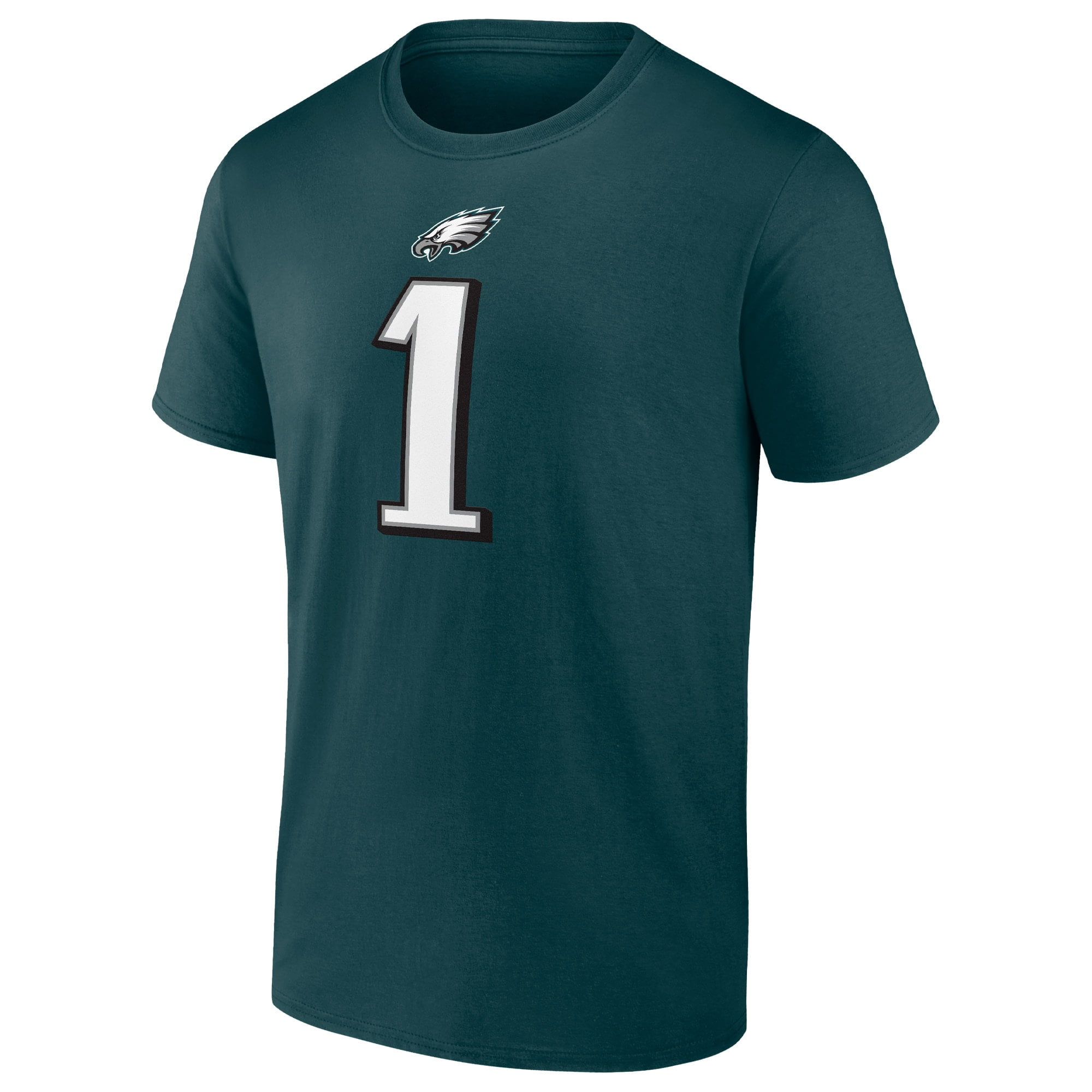 Philadelphia Eagles Jalen Hurts Mens Name & Number Short Sleeve Graphic T-Shirt (Green, S) ptd27