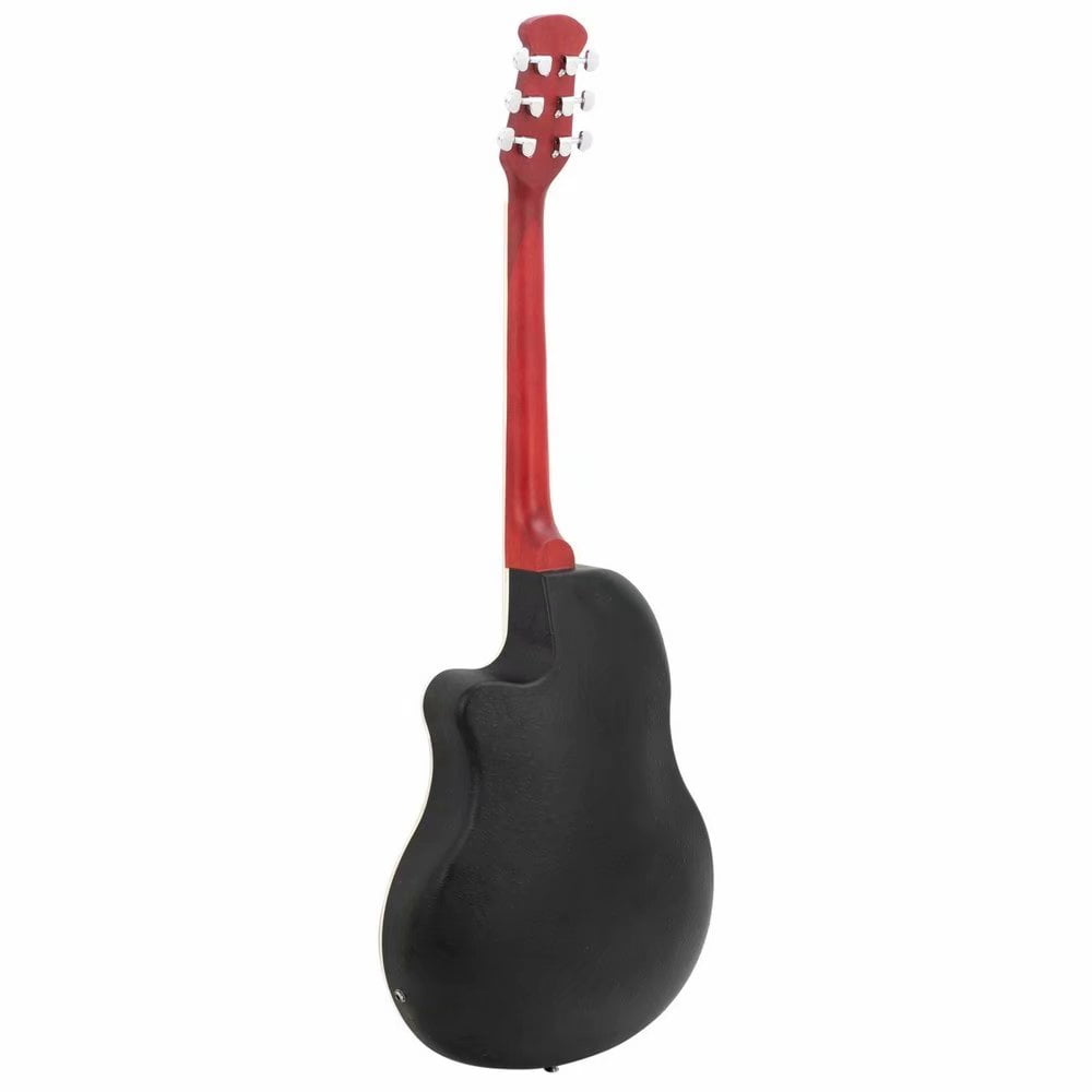 Tcbosik 6-String Acoustic Guitar, Full-Size Dreadnought Cutaway (Red, 41 in) ppi6n