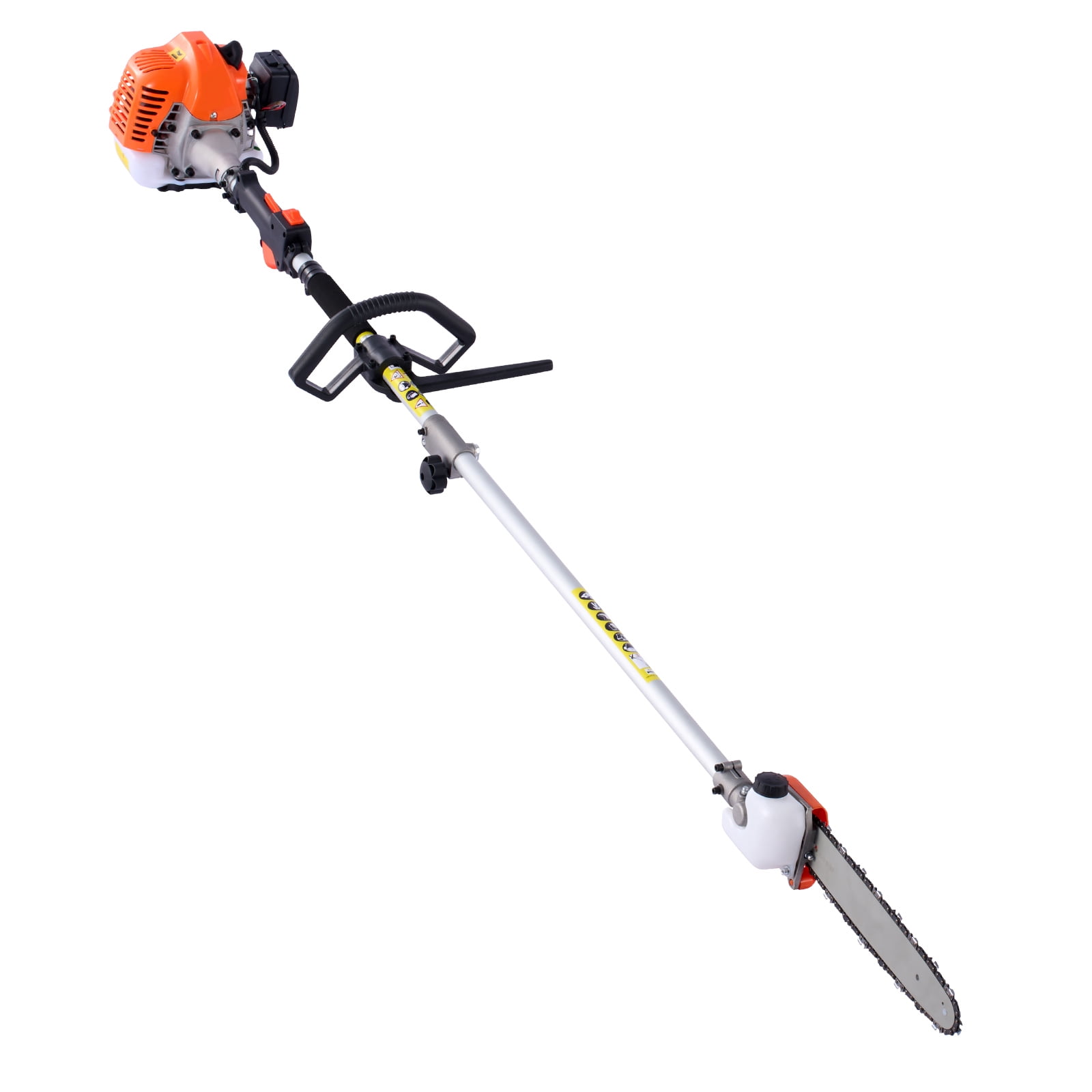 KFFKFF 6-in-1 Gas-Powered Multi-Functional Garden Tool Set, Hedge Trimmer with Extension Pole (1 Kit) j42sh