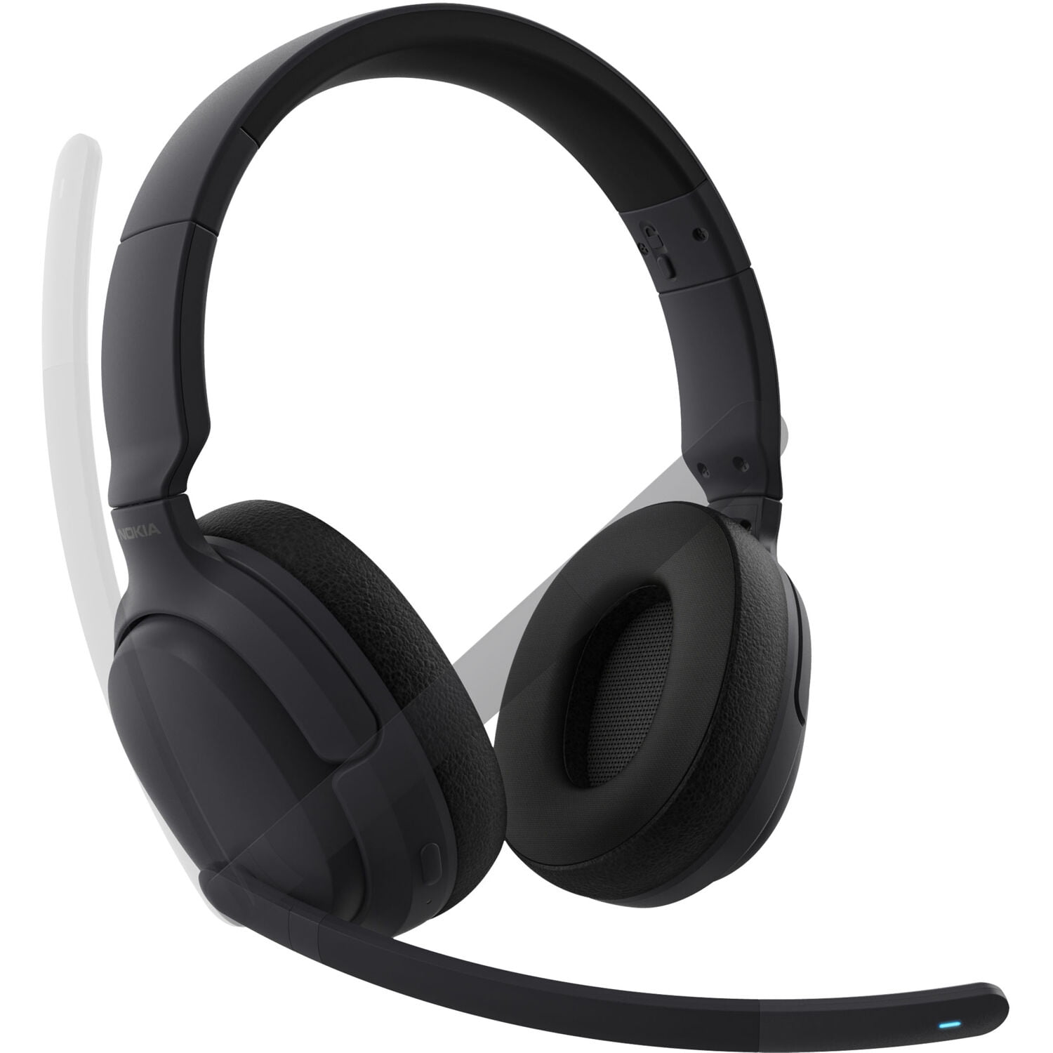 Nokia CB-301BK Comm Band Pro 2-in-1 Wireless Headset, Noise Cancelling Over-Ear (Black) 1cmwl