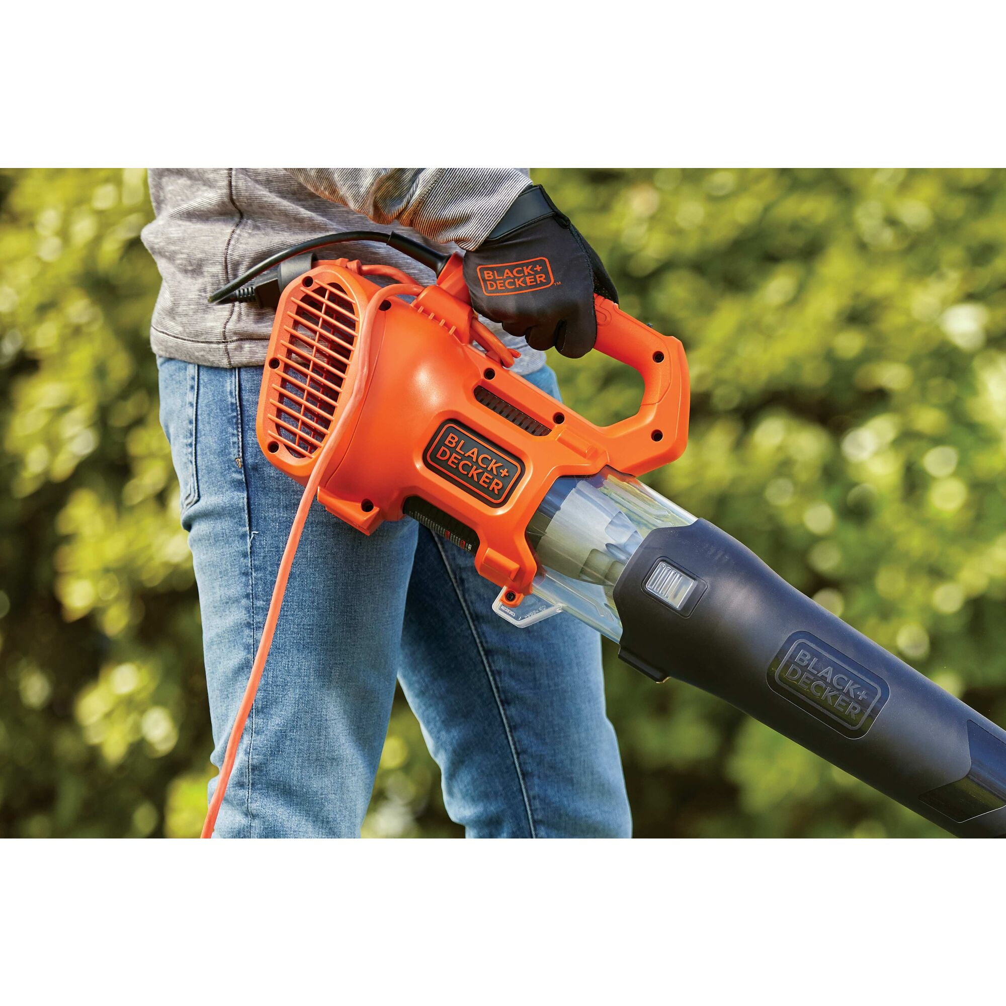 BLACK+DECKER Electric Axial Leaf Blower, 9 Amp High-Performance Yard Cleanup Tool (Black, 140 MPH) 9y9y4