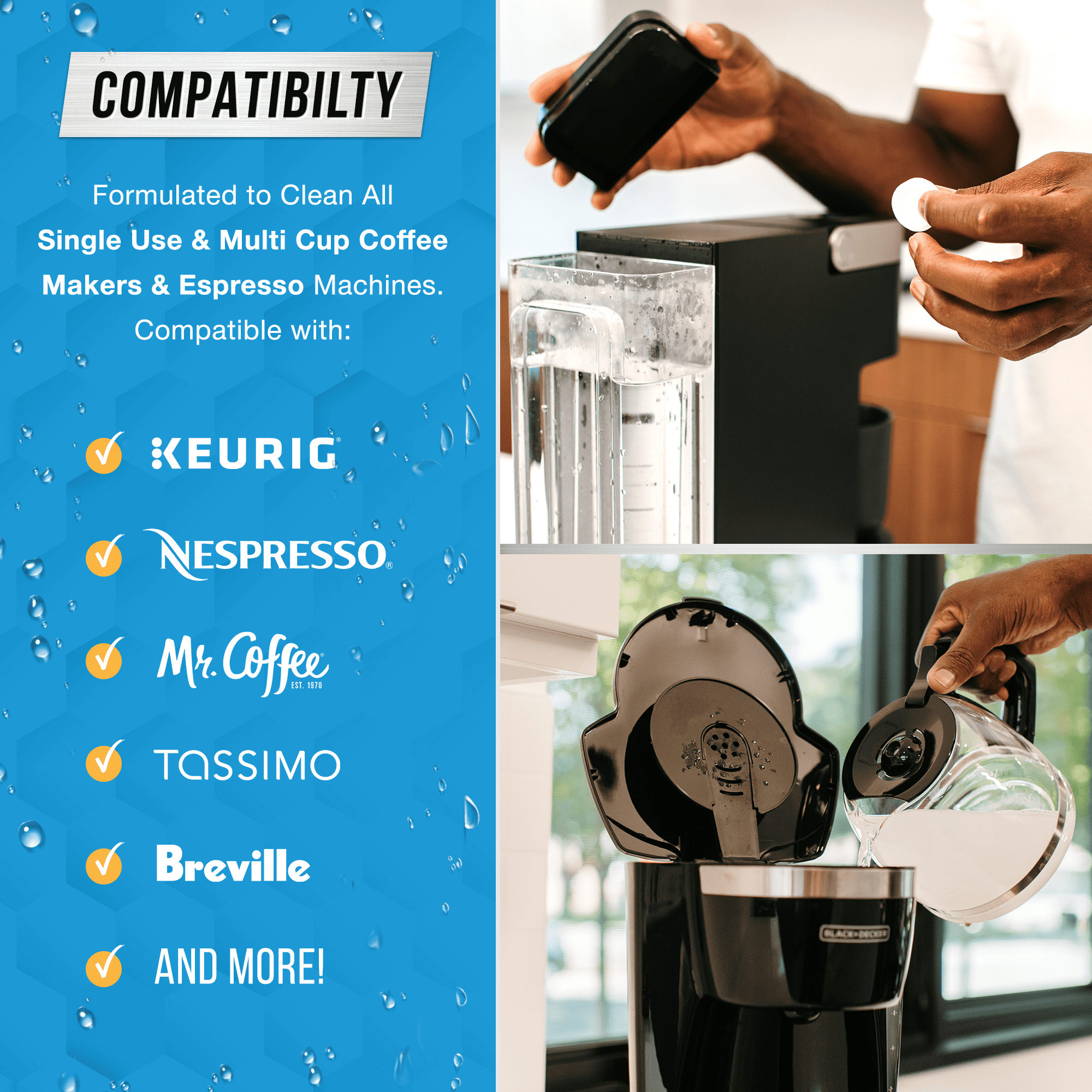 Active Coffee Machine Cleaner and Descaler Tablets for Keurig Nespresso Ninja Espresso (24 Count) 5cjy4