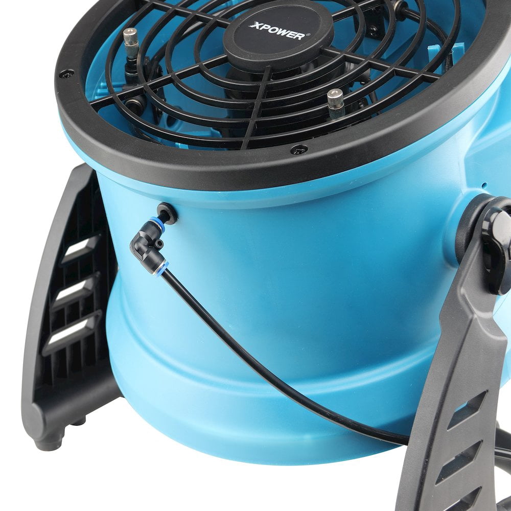 XPOWER FM-65 Portable 3-Speed Outdoor Misting Fan and High Velocity Air Circulator (Black, 1 Unit) atd27