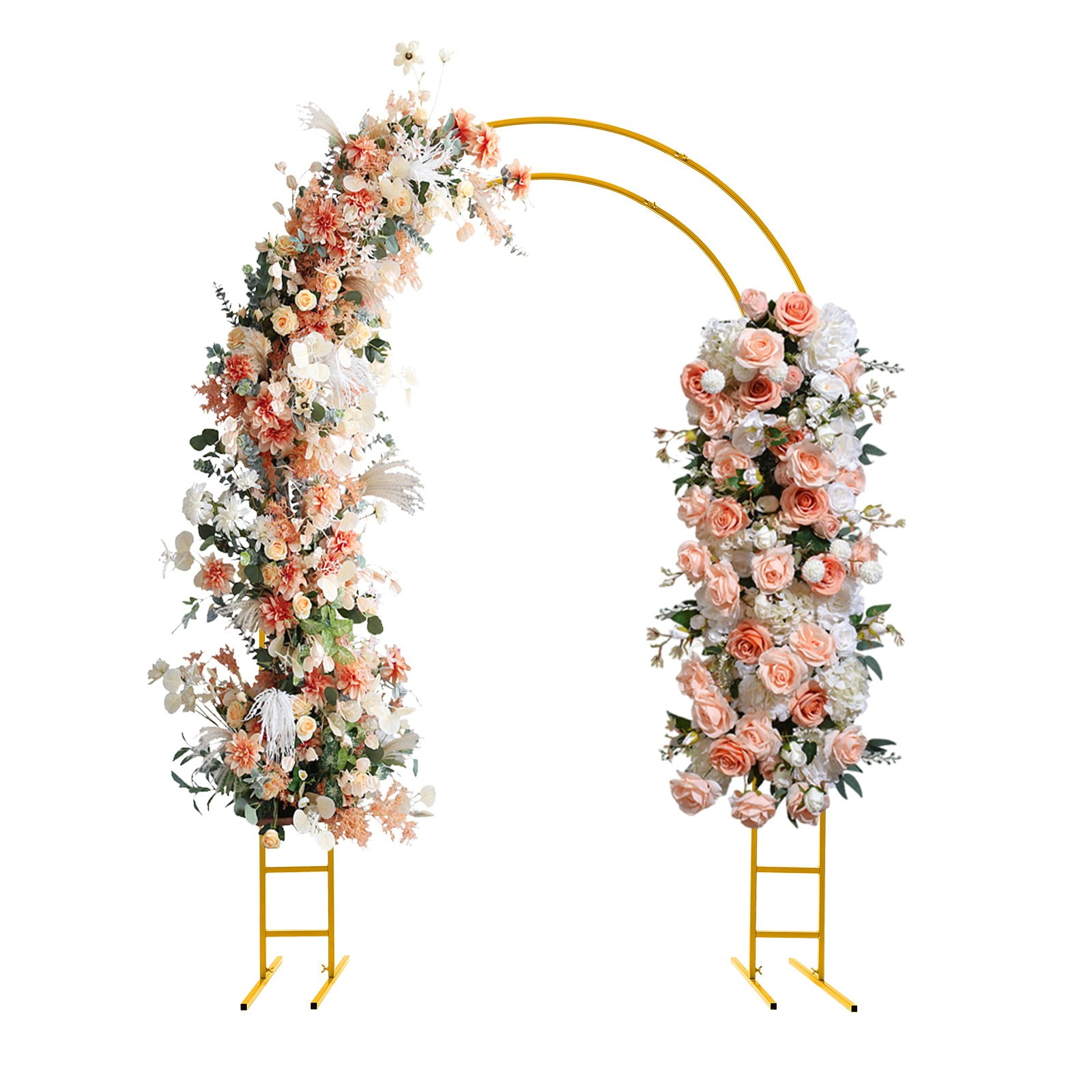 Generic Metal Wedding Arch Stand (Double-Tube, 7.2 ft) 64fpb