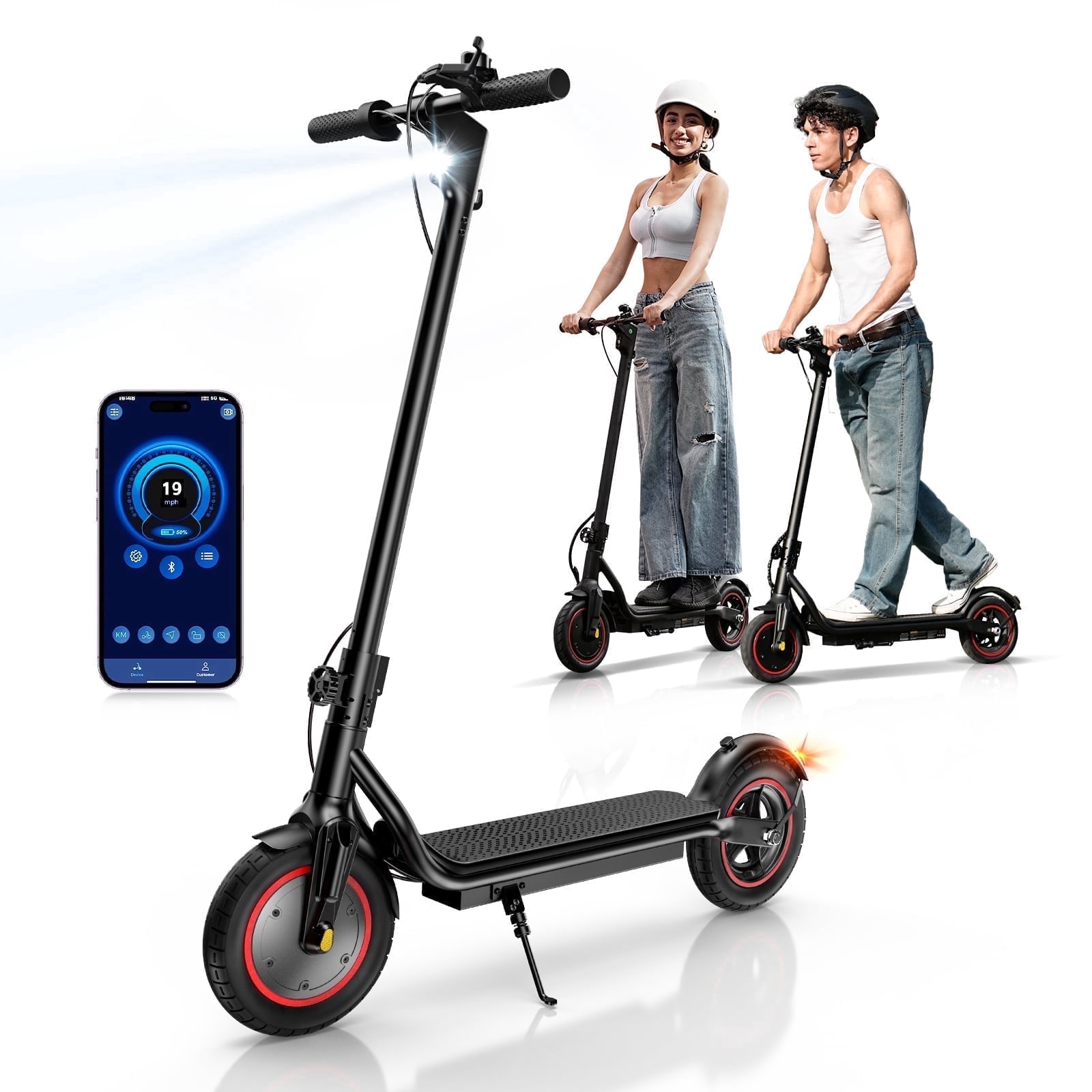 LiteFive LF5 350W Electric Scooter for Adults, Portable Folding Commuter E-Scooter (Black, 31 lb) li11m