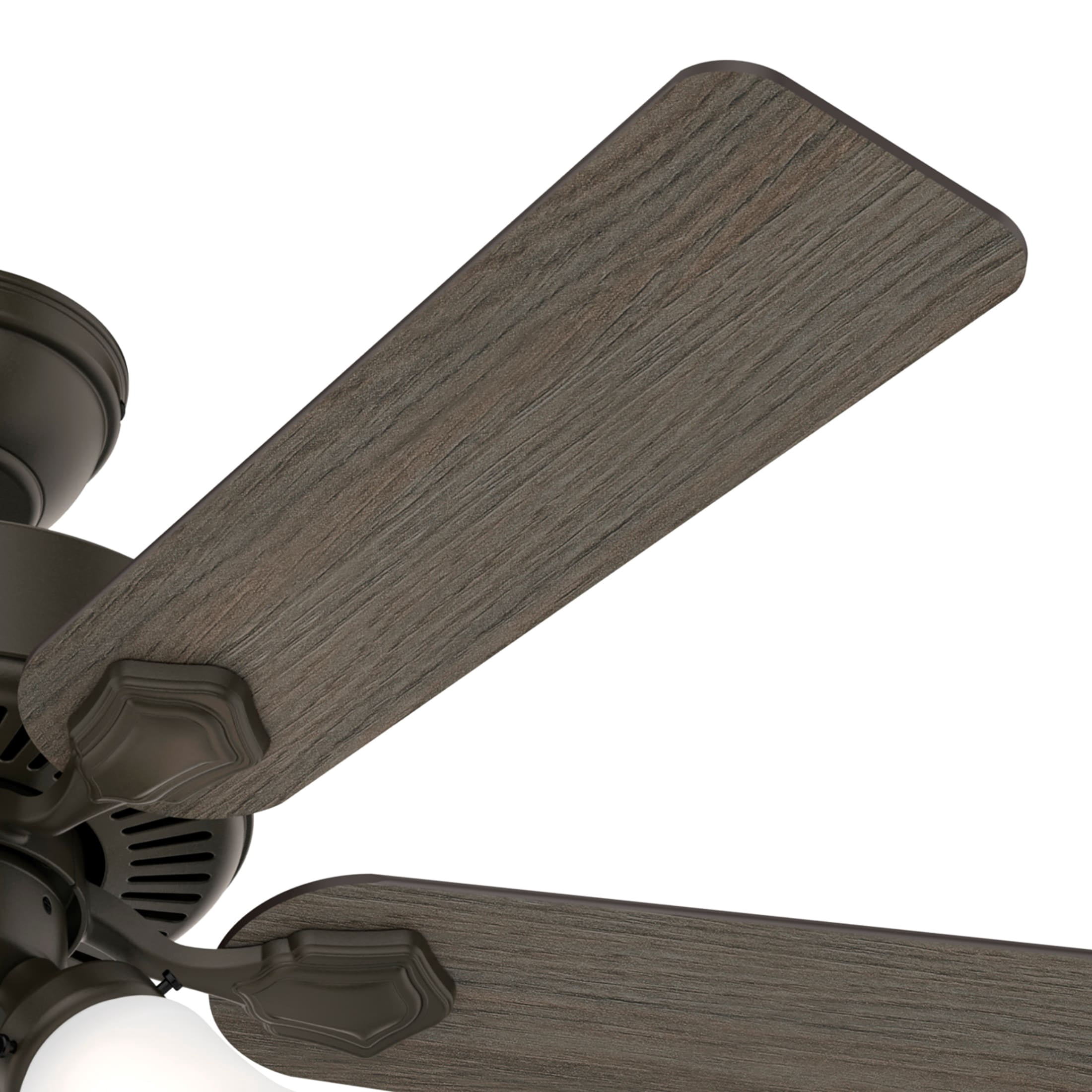 Hunter Swanson Indoor Ceiling Fan with Light, Traditional 3-Speed Motor, Reversible Blades (New Bronze, 44 in) b1fg0