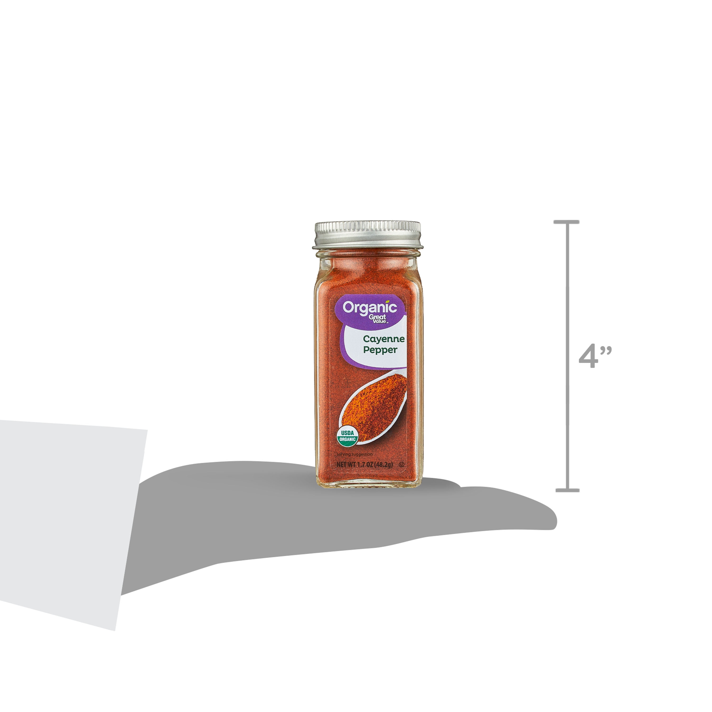 Great Value Organic Cayenne Pepper (Ground Spice, 1.7 oz) lviun