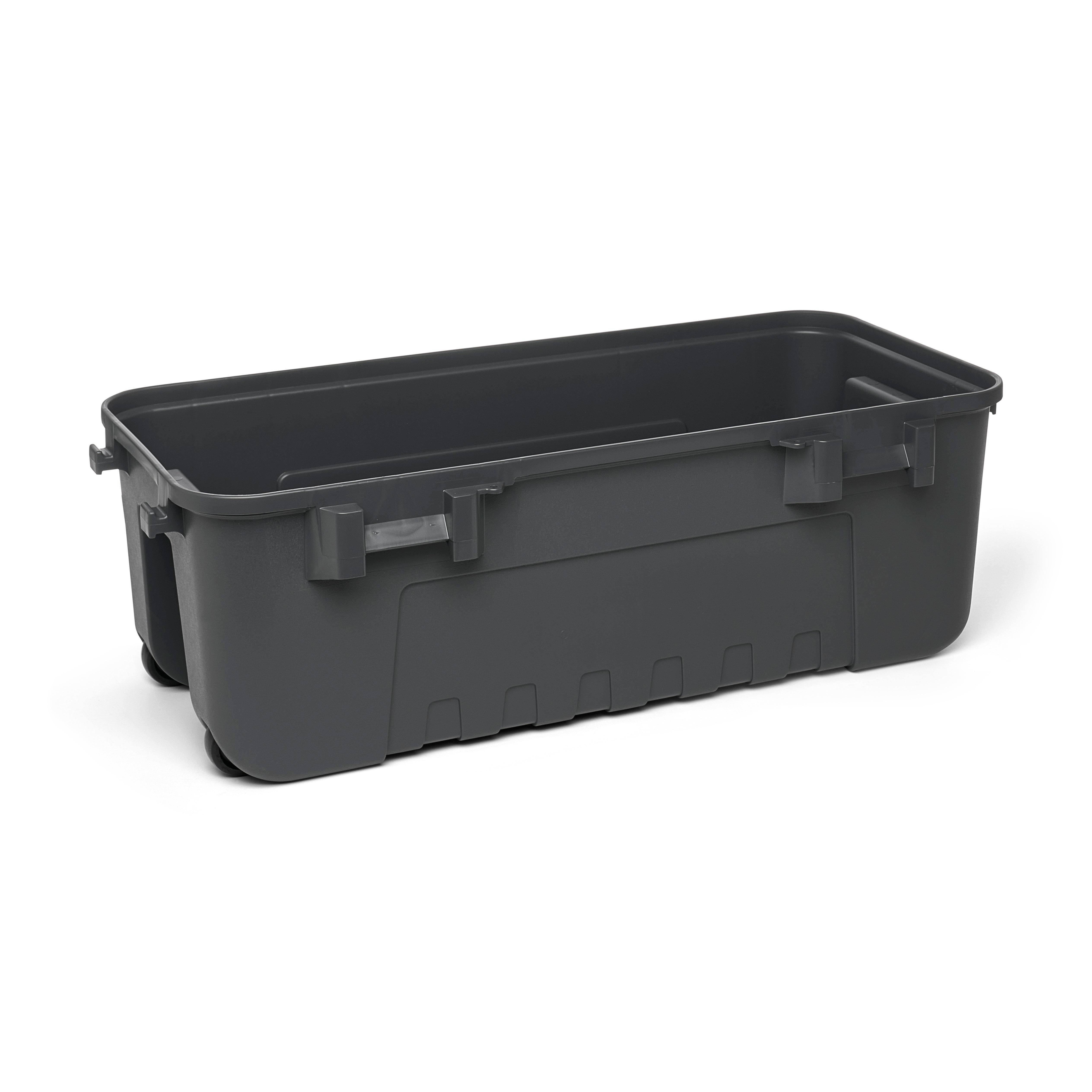 Plano Sportsman's Trunk Heavy-Duty Storage Box (Charcoal, 2 Pack, 3.6 cu ft) qleyv