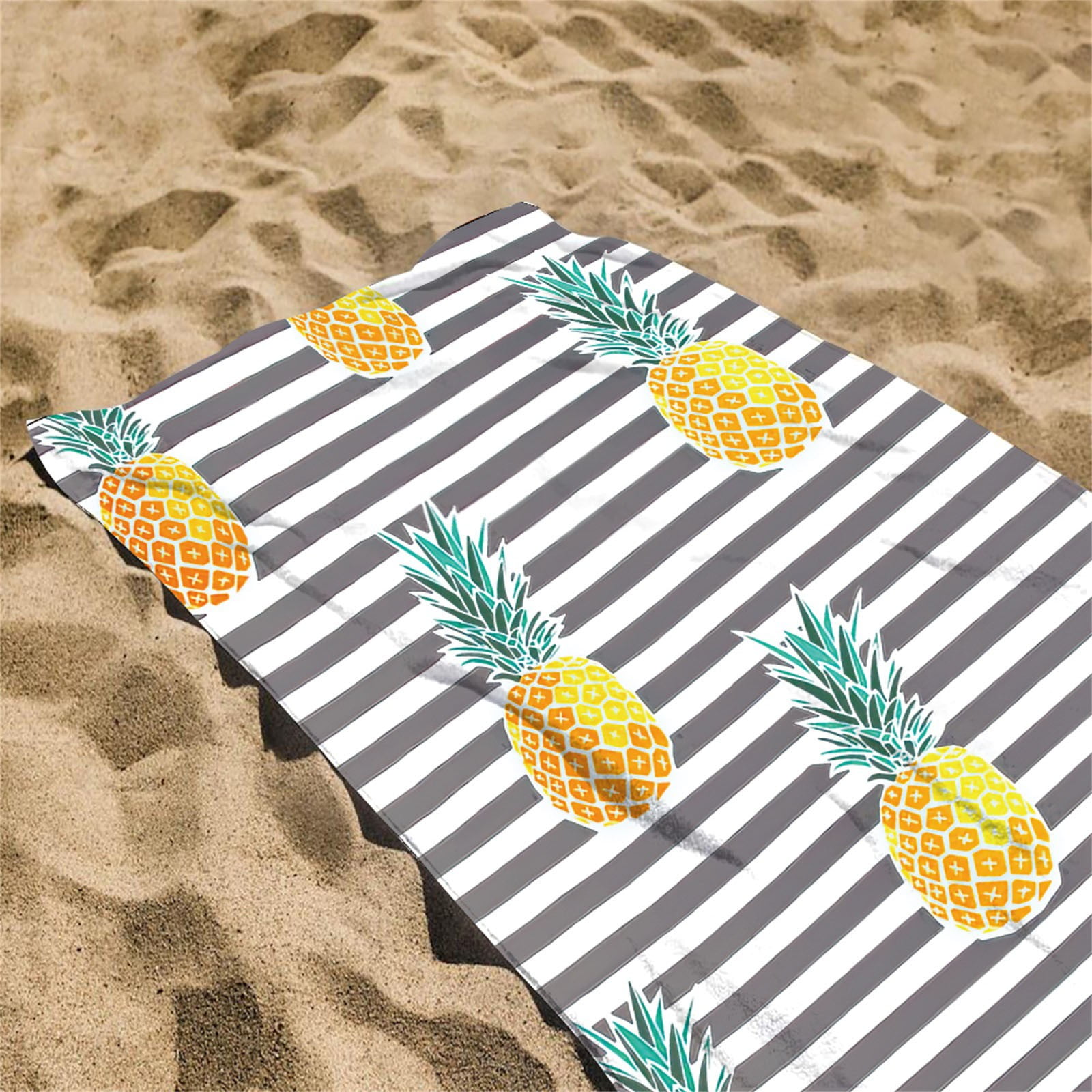 Suncoda Microfiber Beach Towel, Sandproof Quick-Dry Bath Towel for Travel and Pool (Colorful, 27 in x 59 in) 6if4w