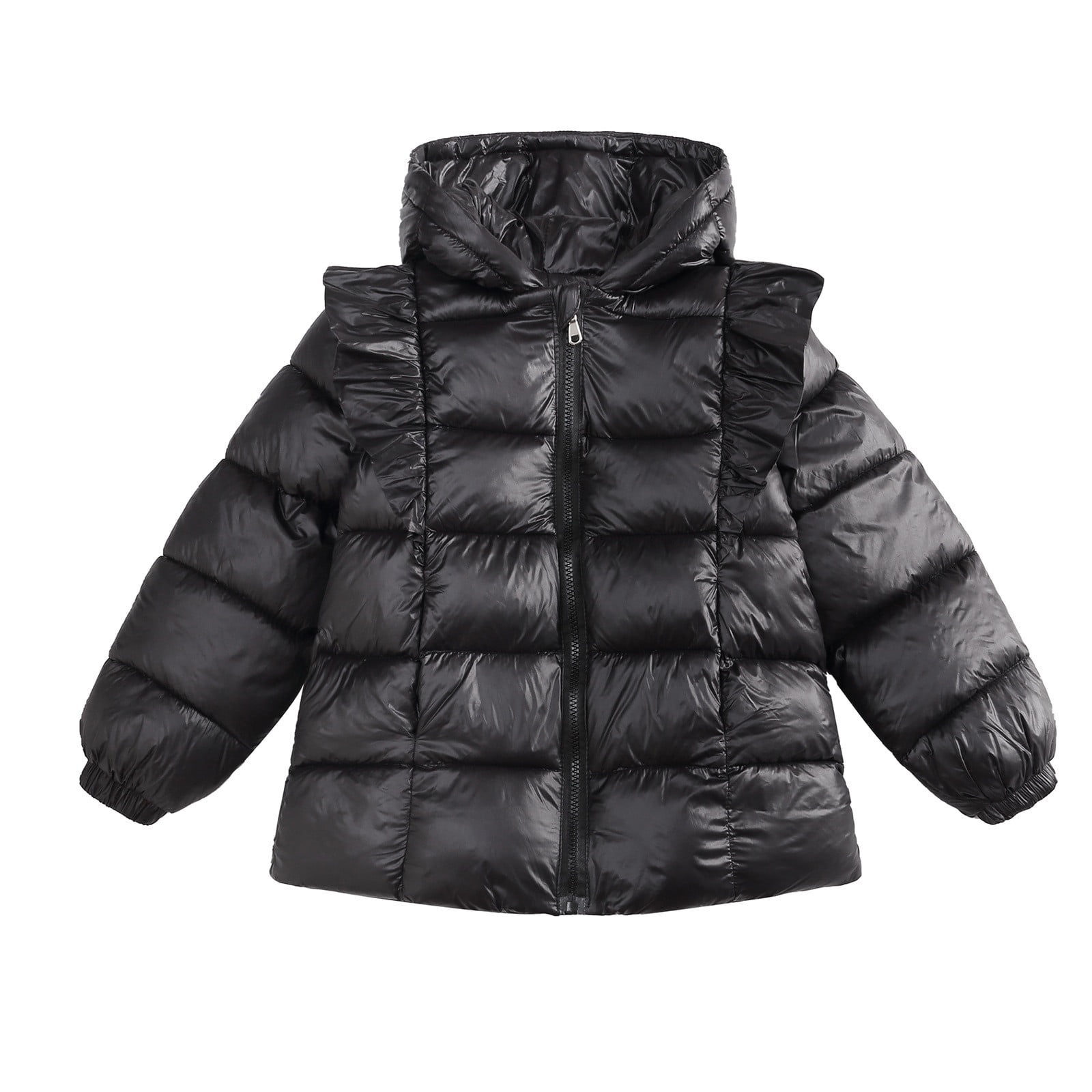 Jizhanggg Toddler Winter Puffer Coat with Bear Ear Hooded Jacket (Black, 4-5 Years) rfasc