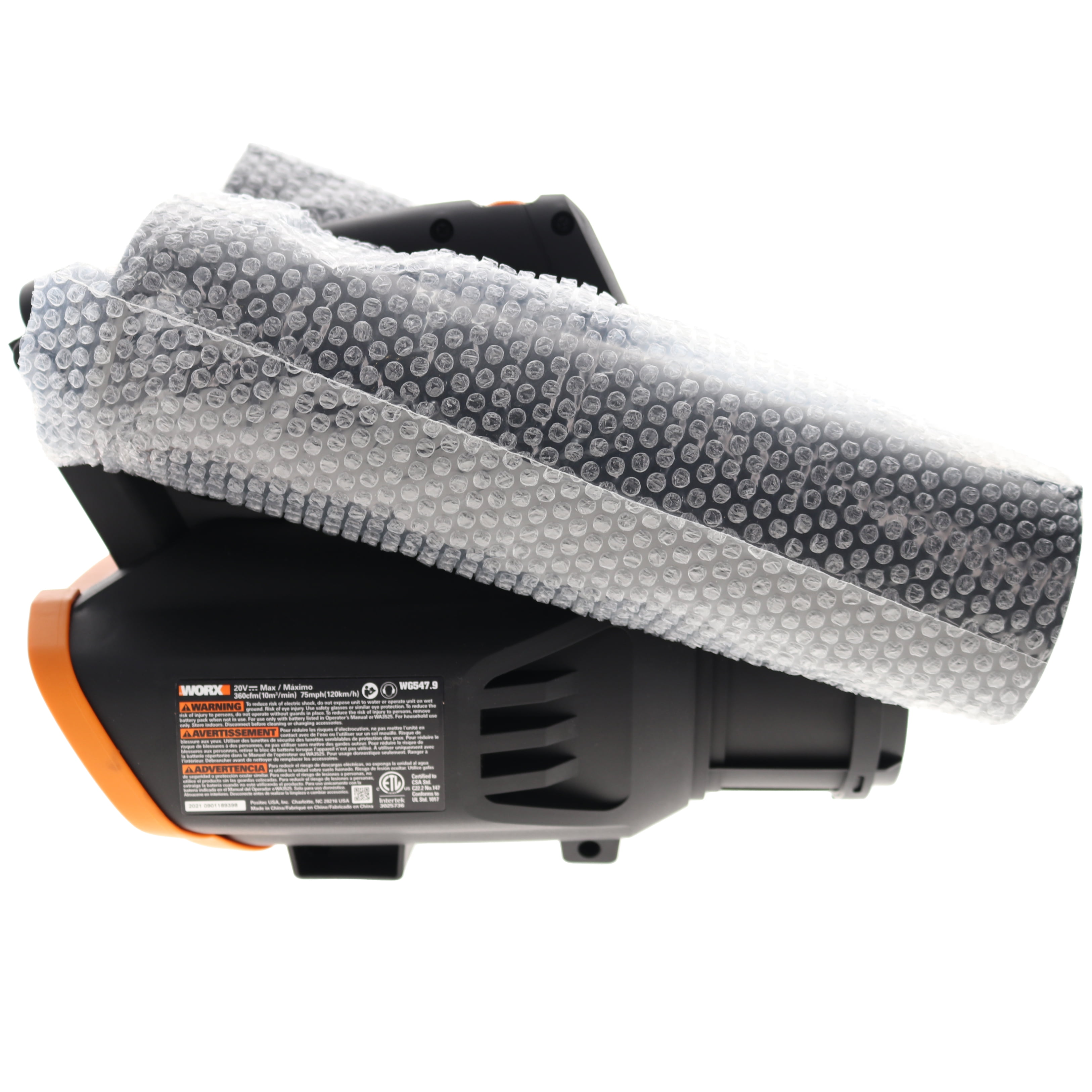 WORX 20V Power Share Cordless Turbine Leaf Blower, 2-Speed High-Velocity Airflow (Bare Tool Only) bc41s