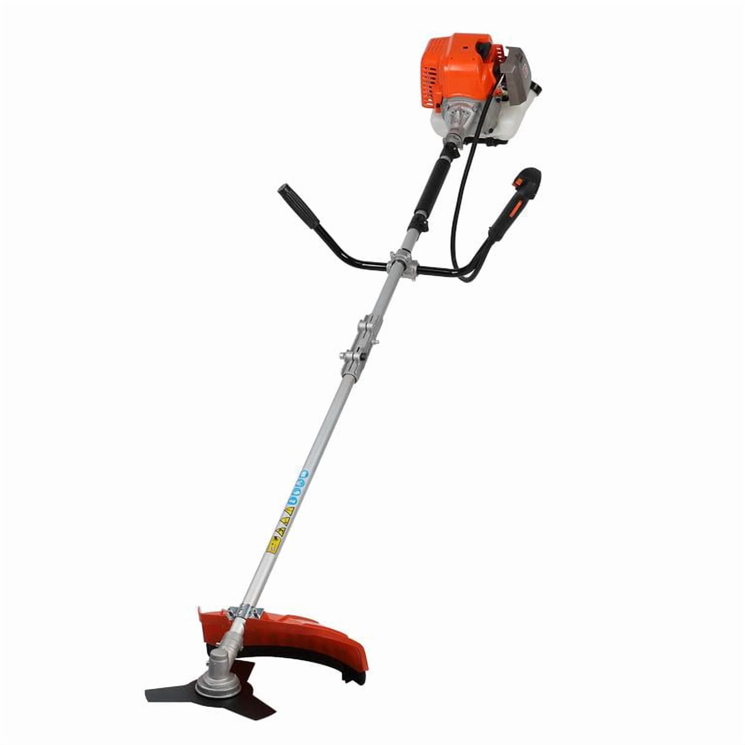 Lweong 52cc 2-Stroke Gas Weed Eater, 2-in-1 Lawn Mower and Brush Cutter with 3-Teeth Blade and Trimmer Head (70.87 in) 9ir9j
