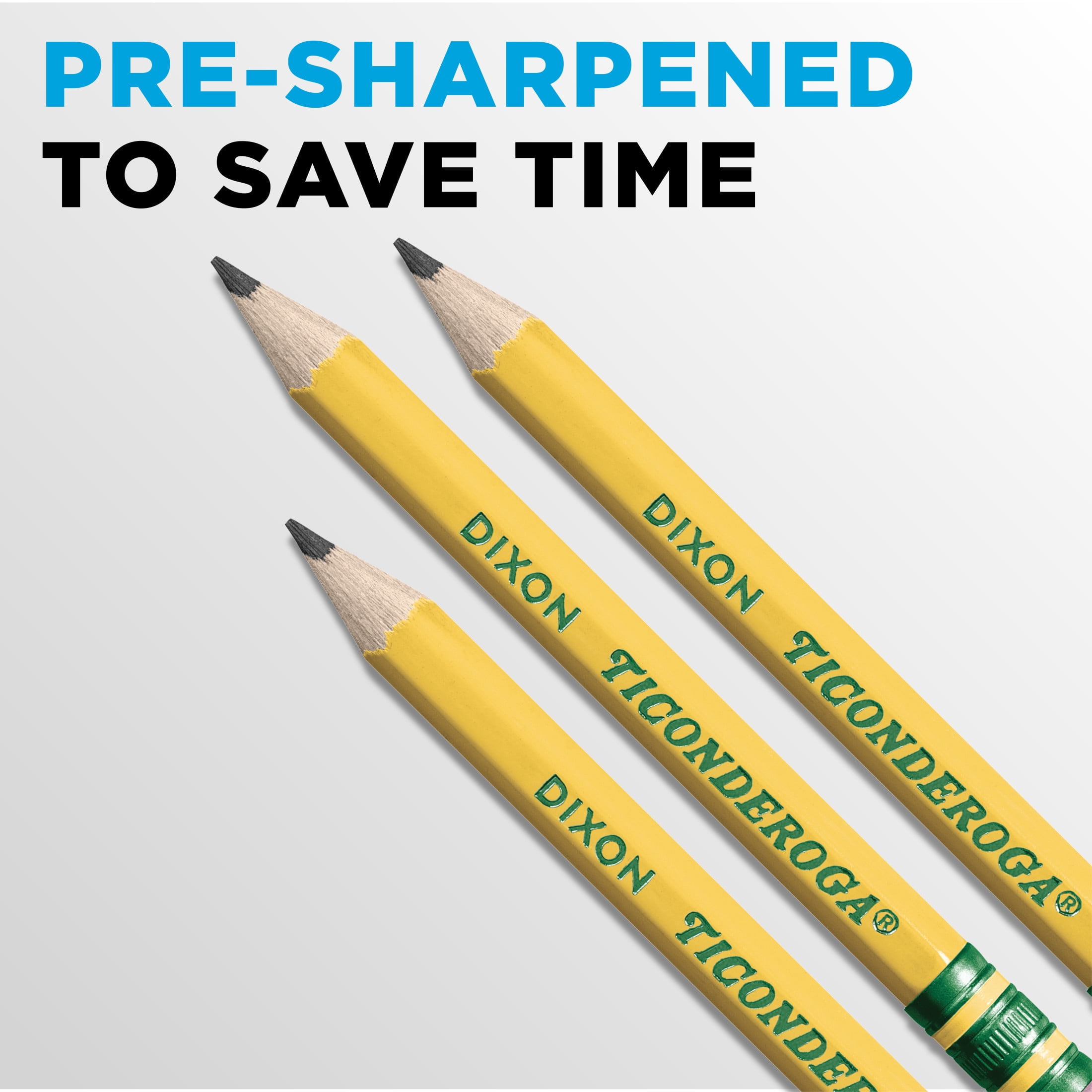 Ticonderoga Golf Pencils, Pre-sharpened #2 HB Graphite, Smooth Writing with Erasers (Yellow, 72 Count) gu4sb