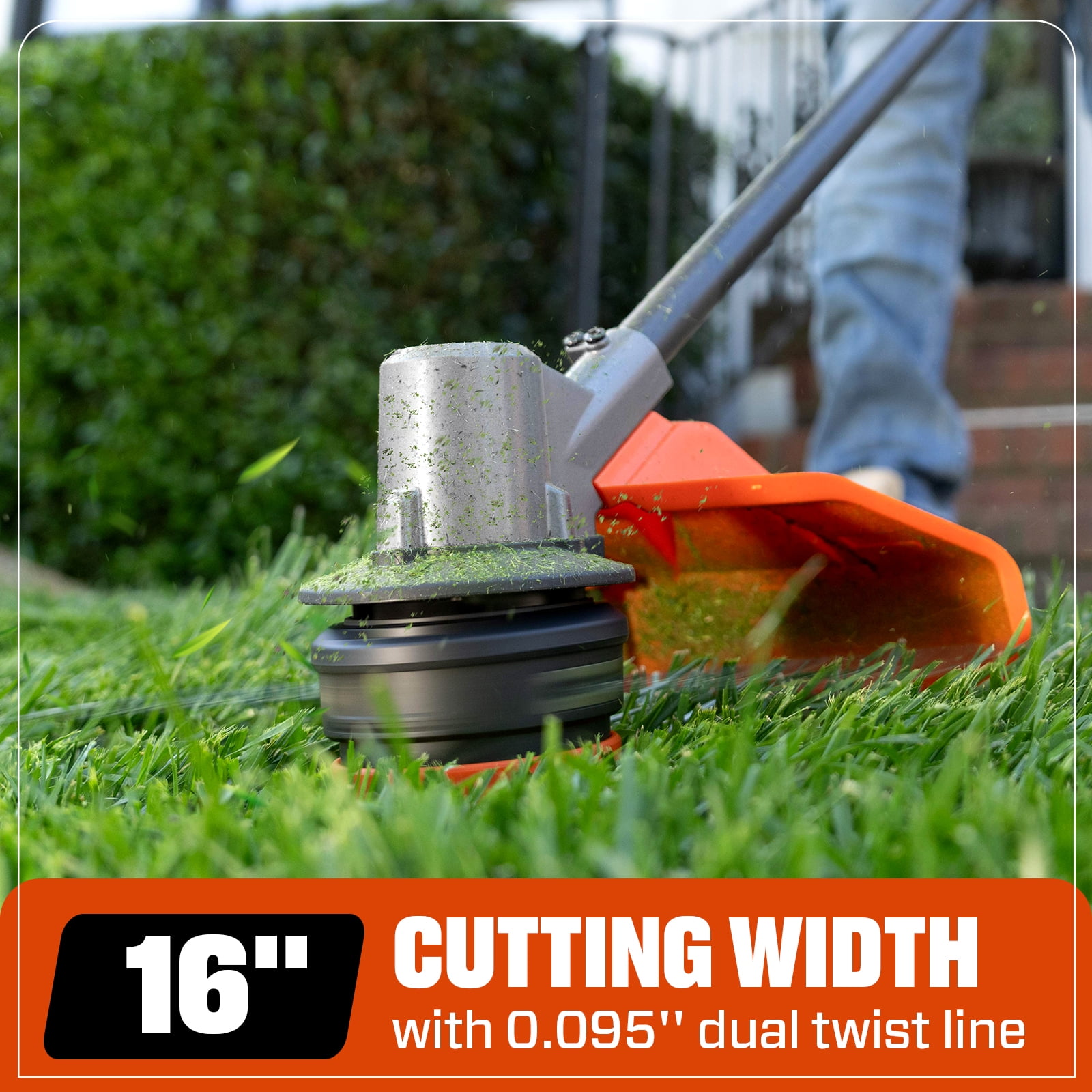 Senix 60V Brushless String Trimmer with 3Ah Battery and 3A Charger (16 in, 7.5 lb) hmwkx