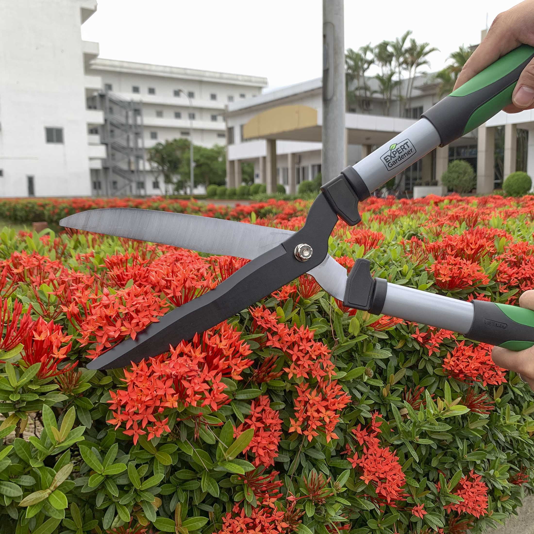 Expert Gardener Hedge Shear Heavy-Duty Gardening Tool (Green and Black, 20 in) l3hmu