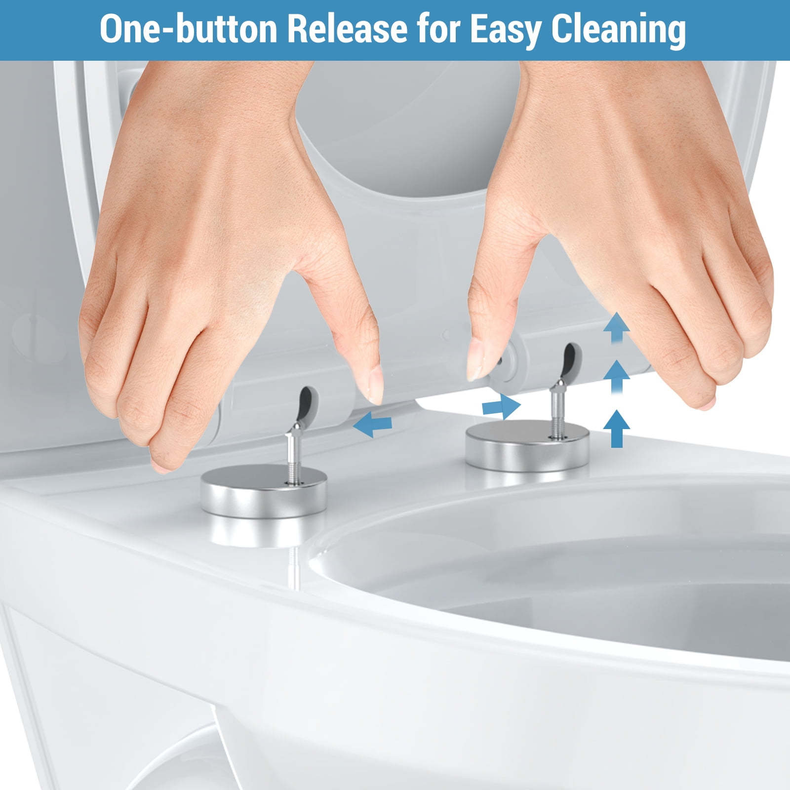 GARVEE Soft Close Elongated Toilet Seat, Quick Release Non-Slip Hinges, Durable Polypropylene (White, Elongated) o2qvk