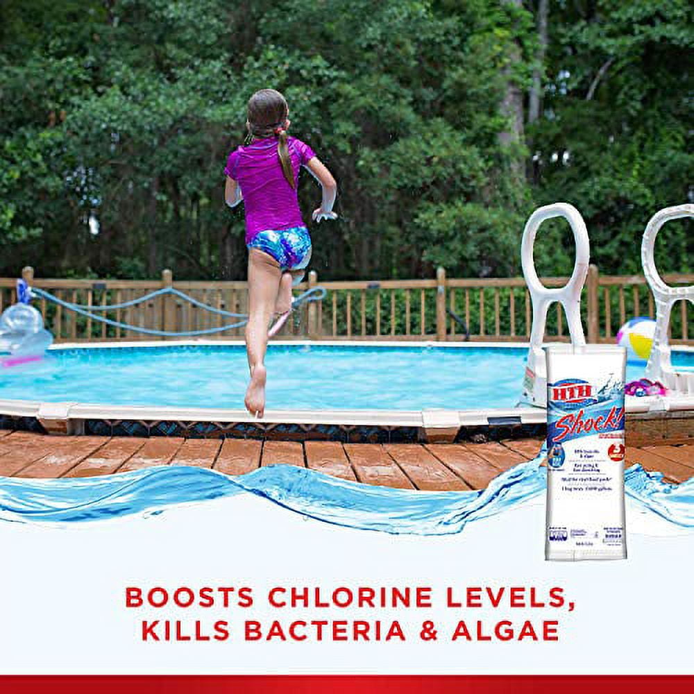 HTH Granule Shock Treatment for Swimming Pools (Fast-Dissolving, 13.3 oz, 18 Pack) lgxck