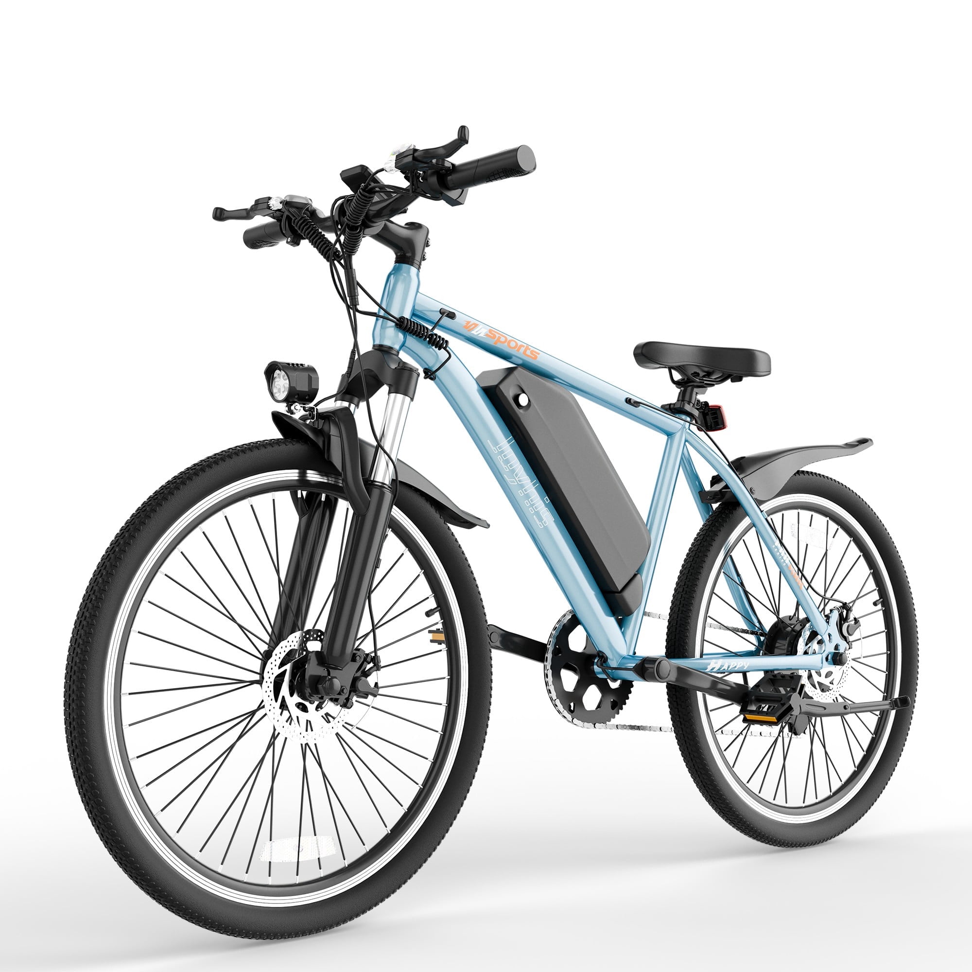 Joyhis Electric Mountain Bike for Adults, 500W Motor 22MPH Commuter E-Bike (Blue, 26 in) 9wqqo