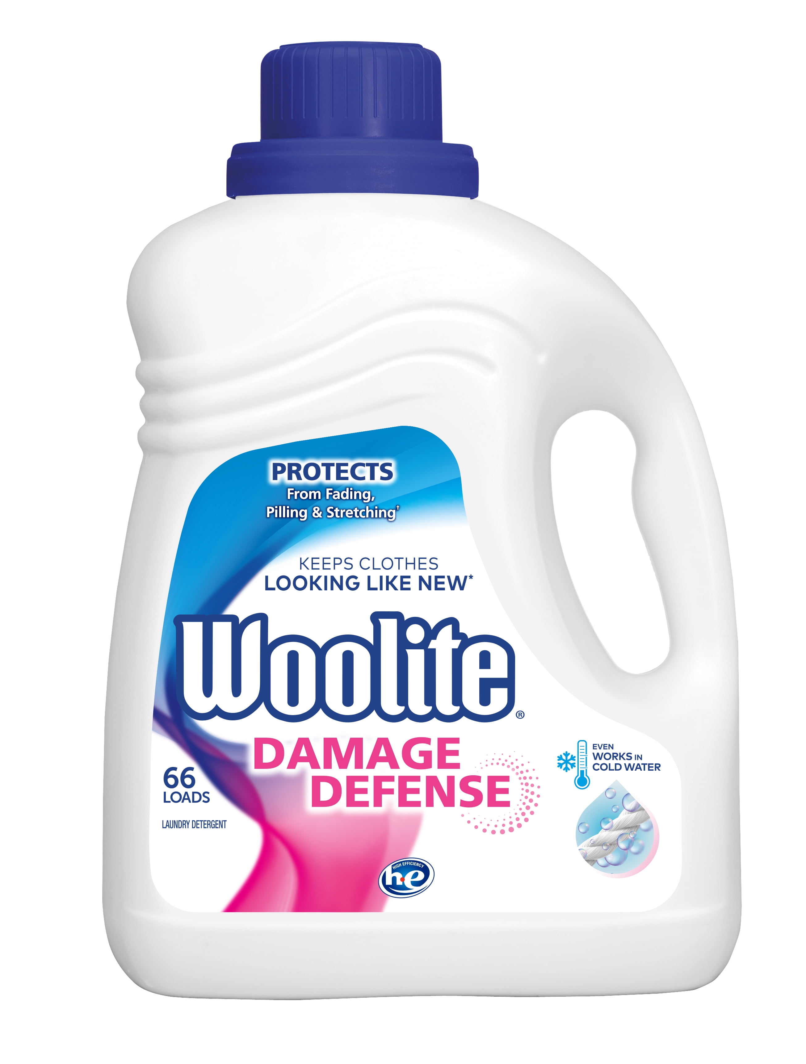 Woolite Damage Defense Liquid Laundry Detergent, Fabric Protection for Cottons and Synthetics (100 fl oz) zo644