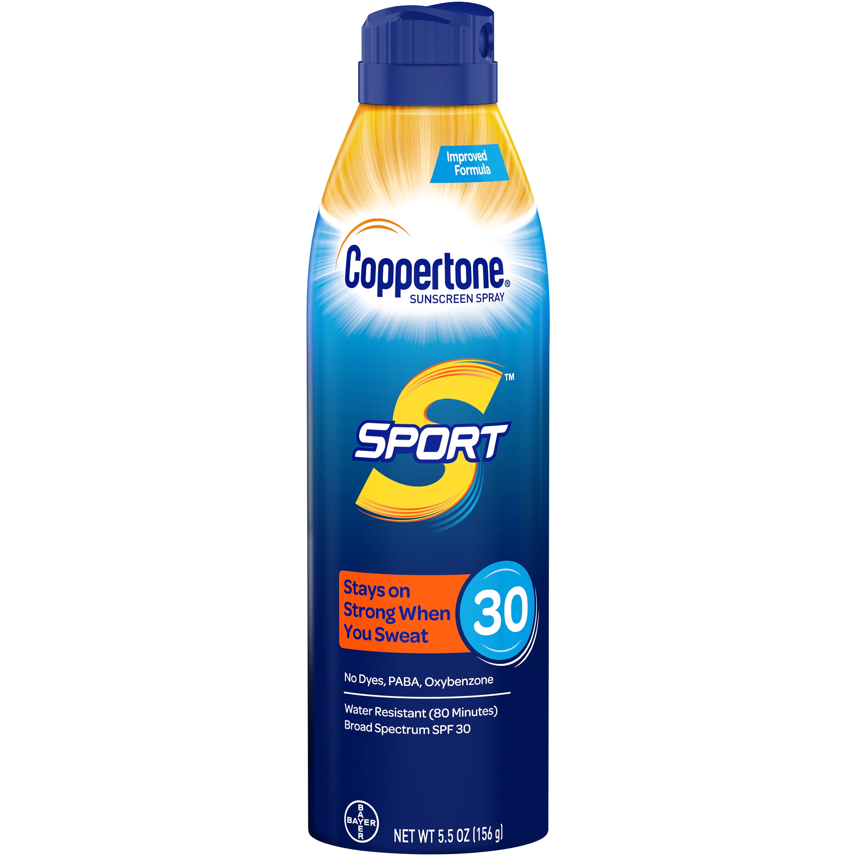 Coppertone Sport Sunscreen Spray SPF 30 (Clear, 5.5 oz) el21c