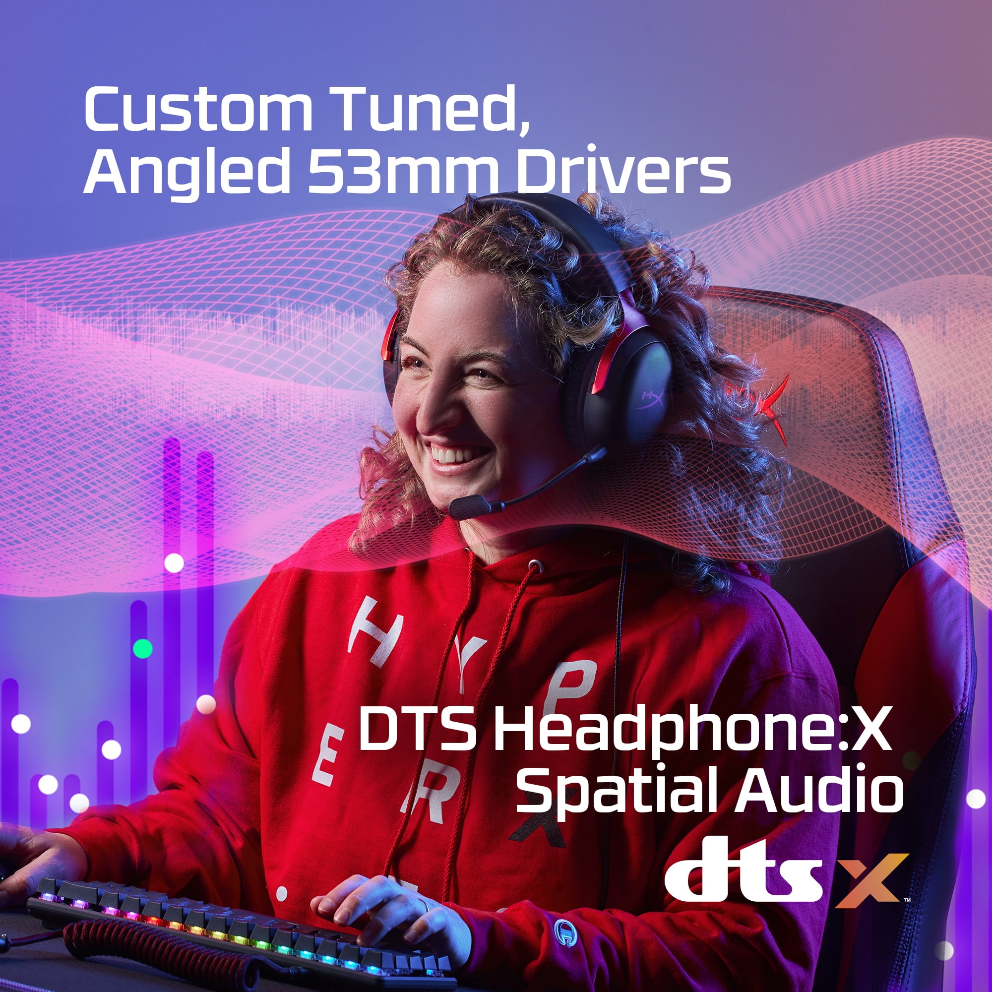 HyperX Cloud III Wired Gaming Headset, Immersive DTS Spatial Audio, Memory Foam Comfort, Multi-Platform Compatibility (Black/Red, 1 Unit) p92uh