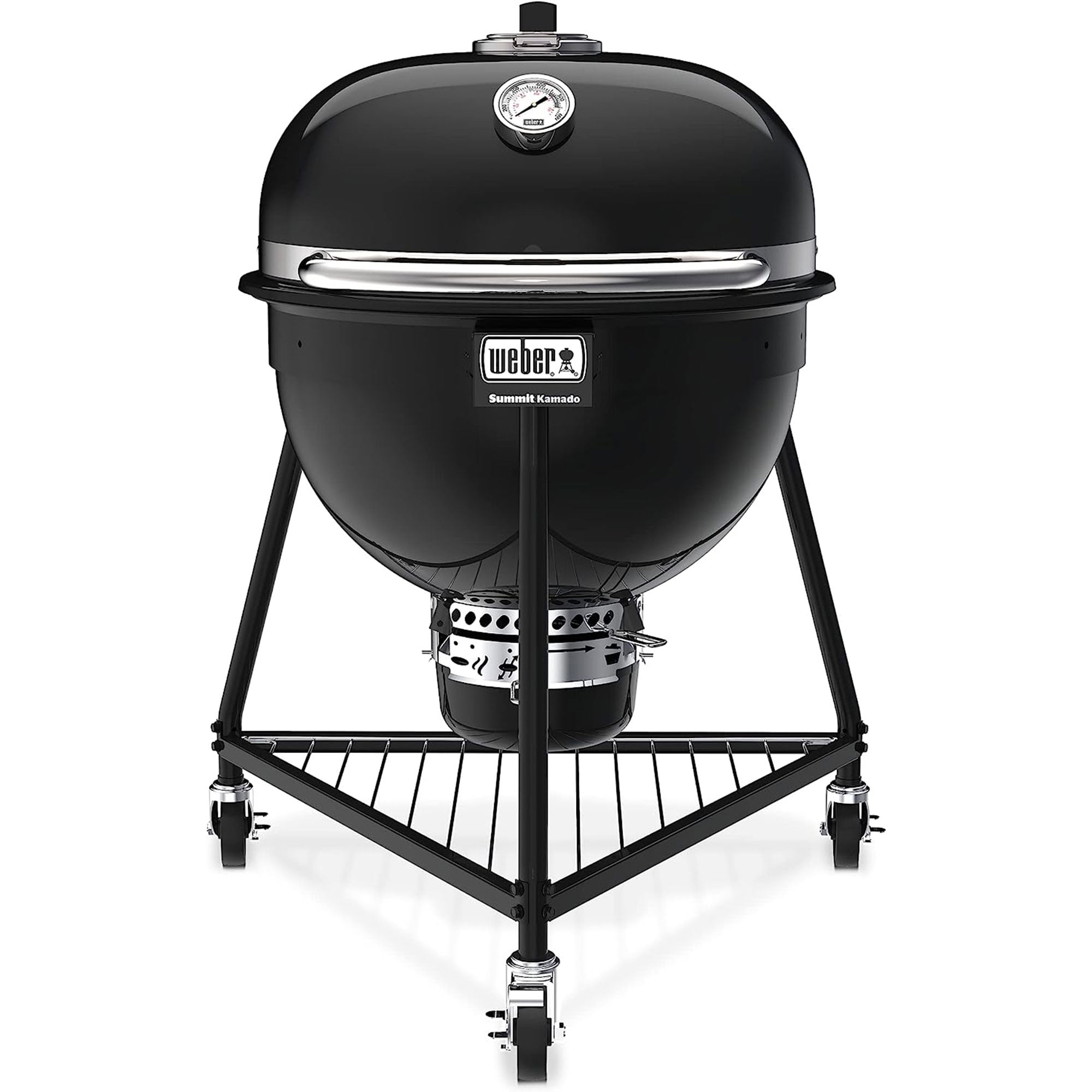 Weber Summit Kamado E6 Charcoal Grill with Stainless Steel Lid (Black, 34.8 in x 35.8 in x 44.9 in) 1lwxk