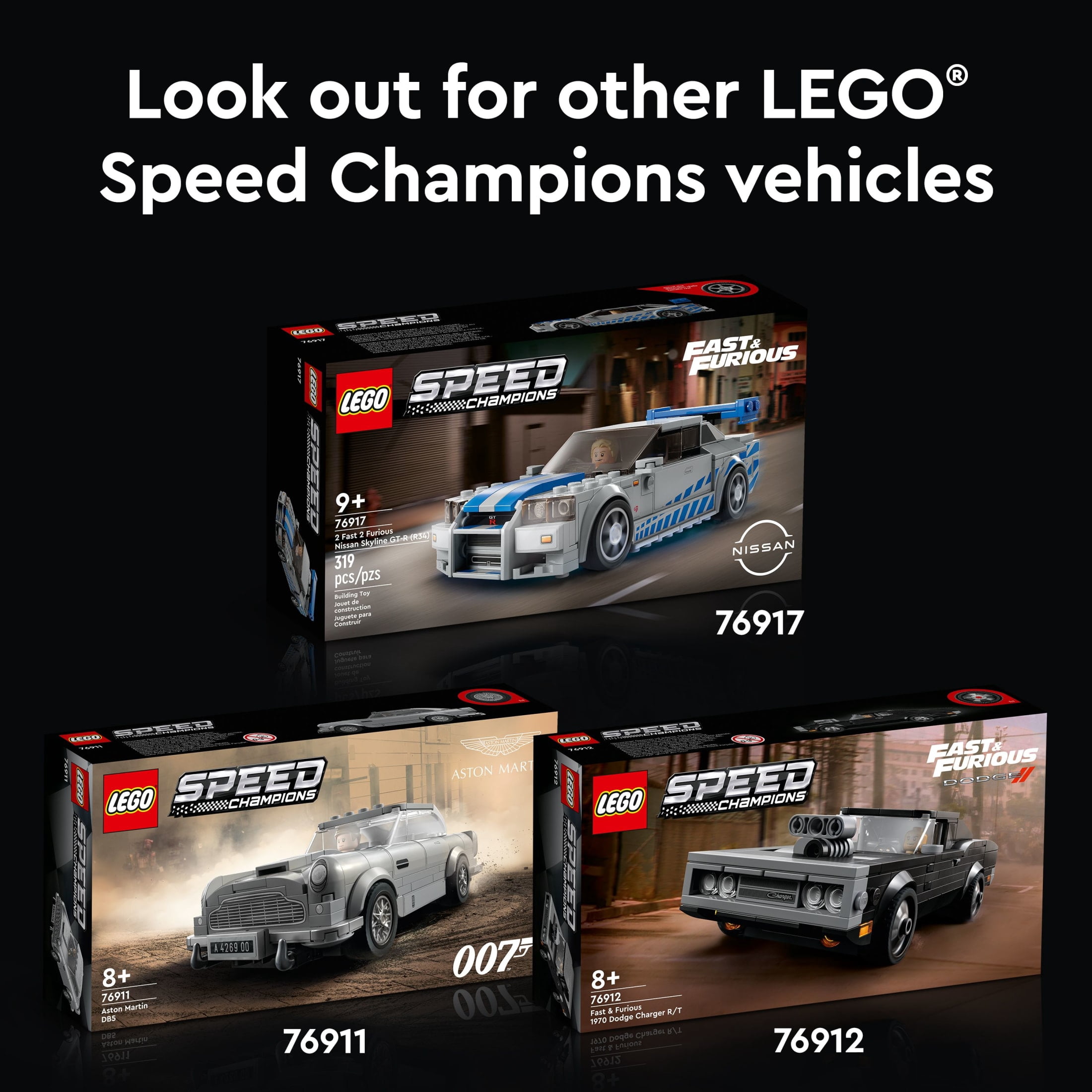 LEGO Speed Champions 2 Fast 2 Furious Nissan Skyline GT-R (R34) Race Car Building Kit (319 Pieces) dr3ka