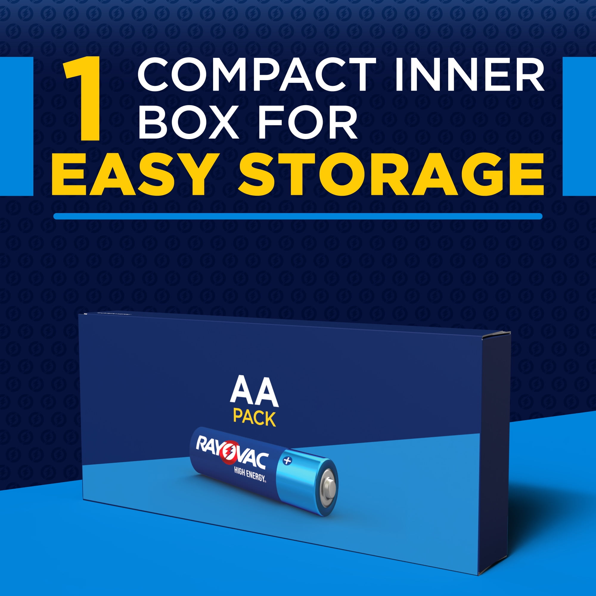 Rayovac High Energy AA Batteries (4 Pack) Long-Lasting Alkaline Power for Household Devices 2b2fz