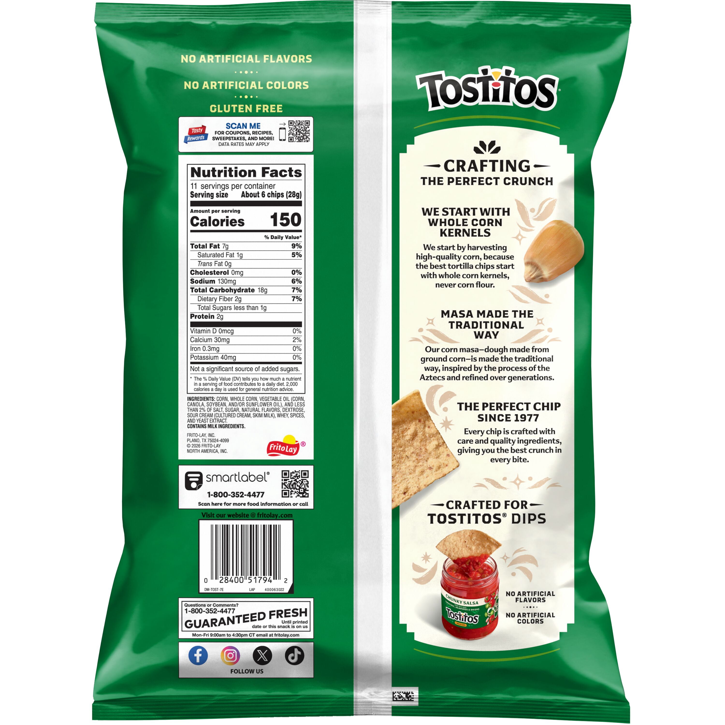 Tostitos Tortilla Chips Hint of Lime (11 oz) 3427d