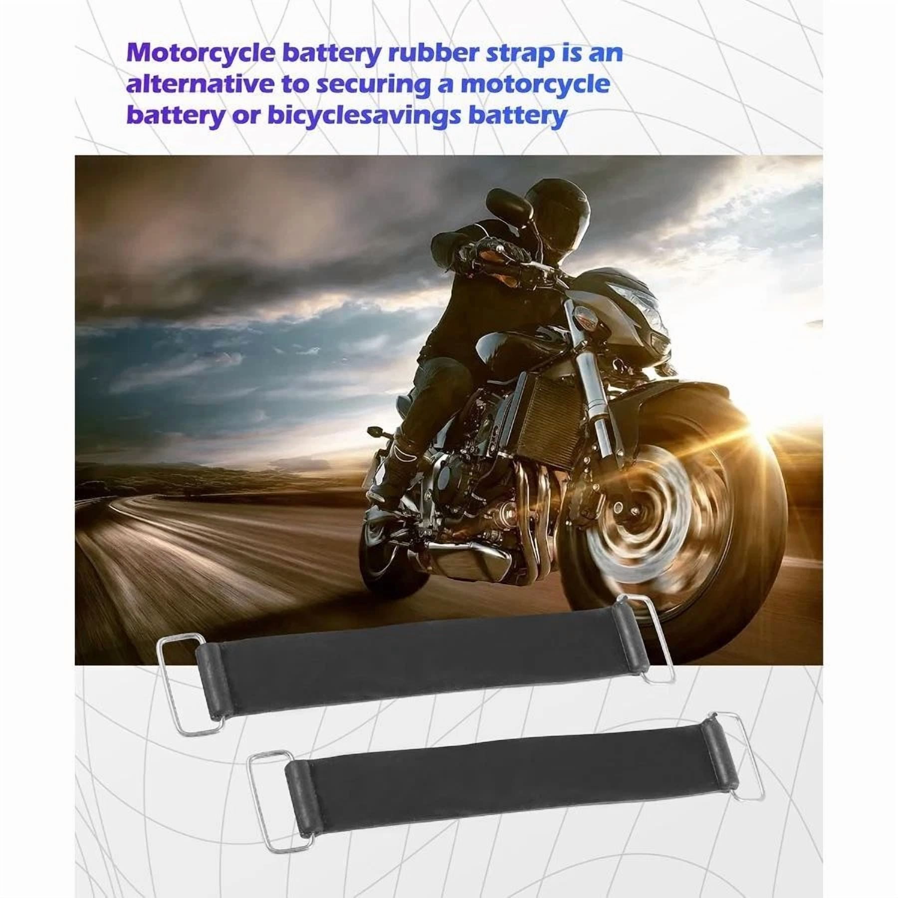 Rhea Battery Strap Hold Down for Automotive and Motorcycle (Black, 12 in) 9ewy5