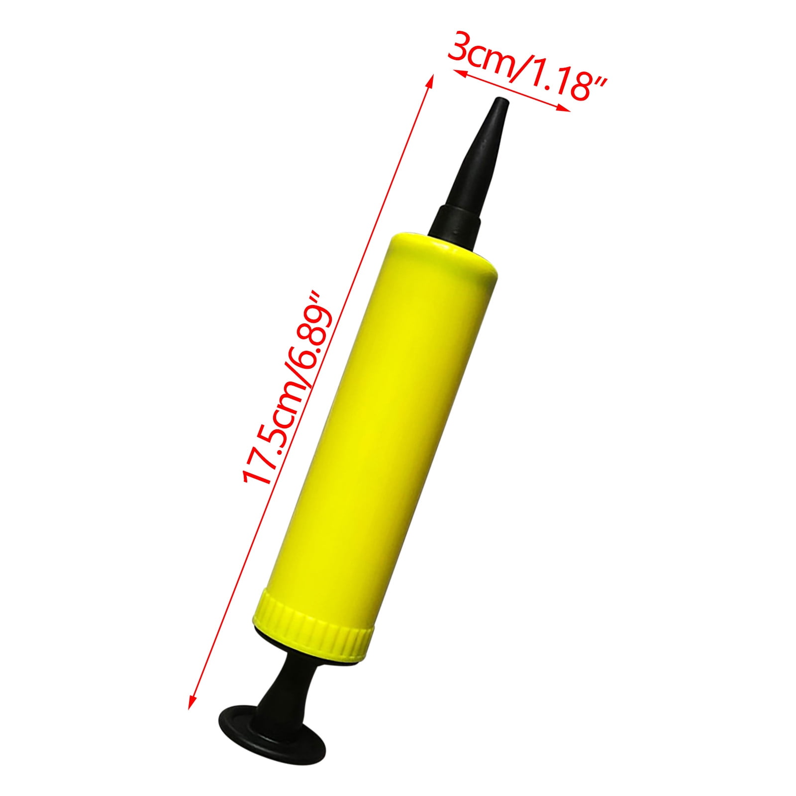 ZZkhGo Manual Balloon Pump Inflator, Portable Hand-Push Air Cylinder for Party Decorations and Inflatables (Yellow, 11 in) 8yzq1