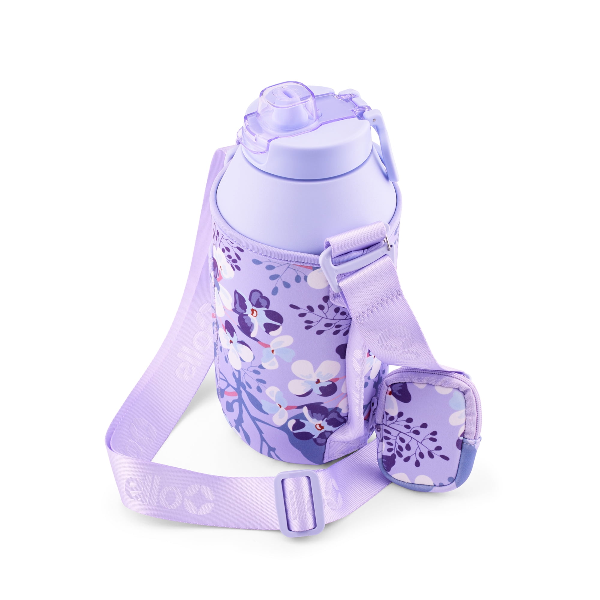 Ello Ultra Clean Stainless Steel Insulated Jug with Carrying Case (Lavender, 64 oz) r7scg