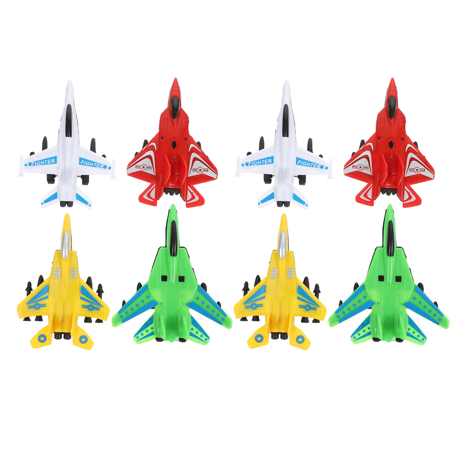 Raindrops Airplane Toy Set for Kids, Durable Plastic Aircraft Figures for Party Favors (8 Piece Set) hdwvq