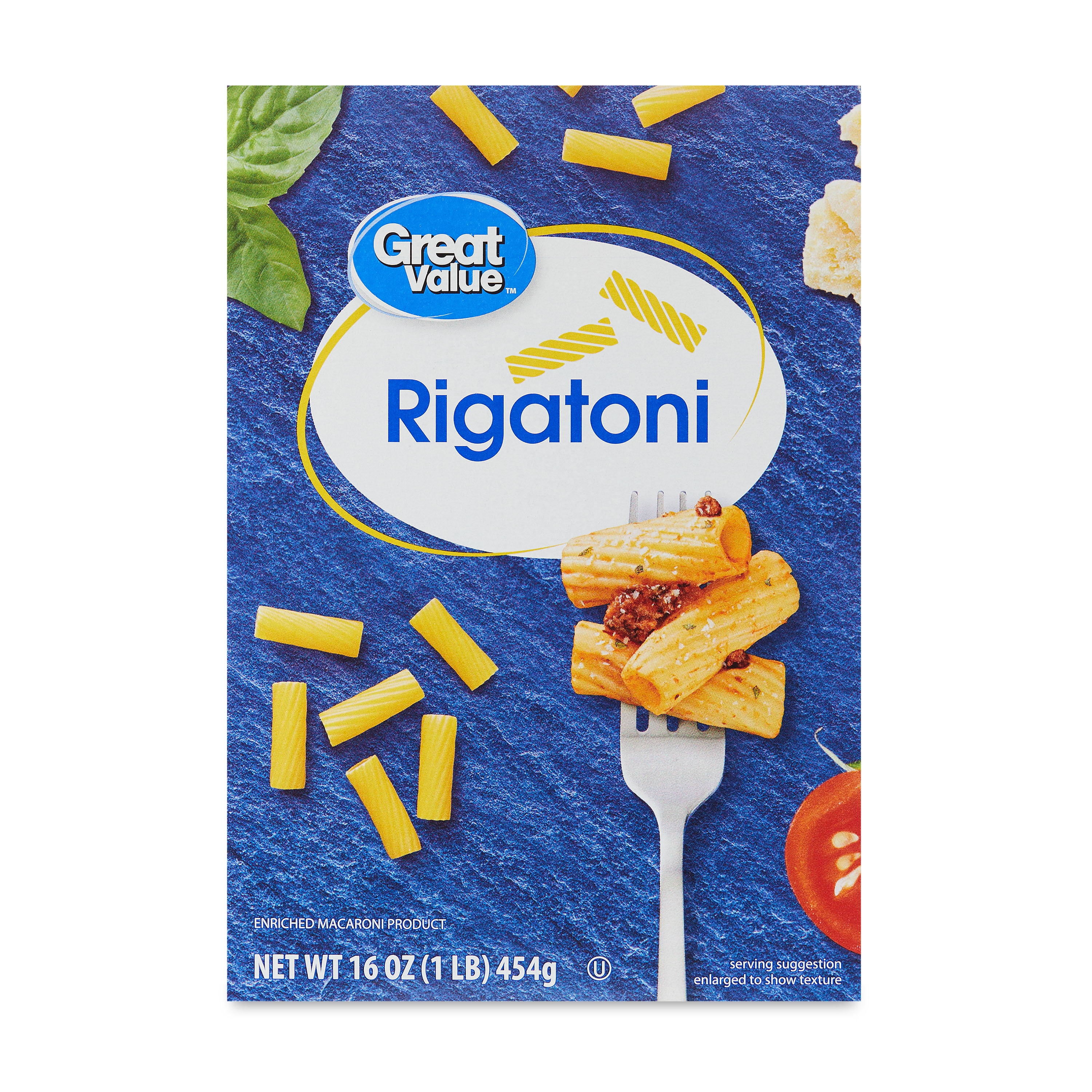 Great Value Rigatoni Pasta Noodles (16 oz) npwn9