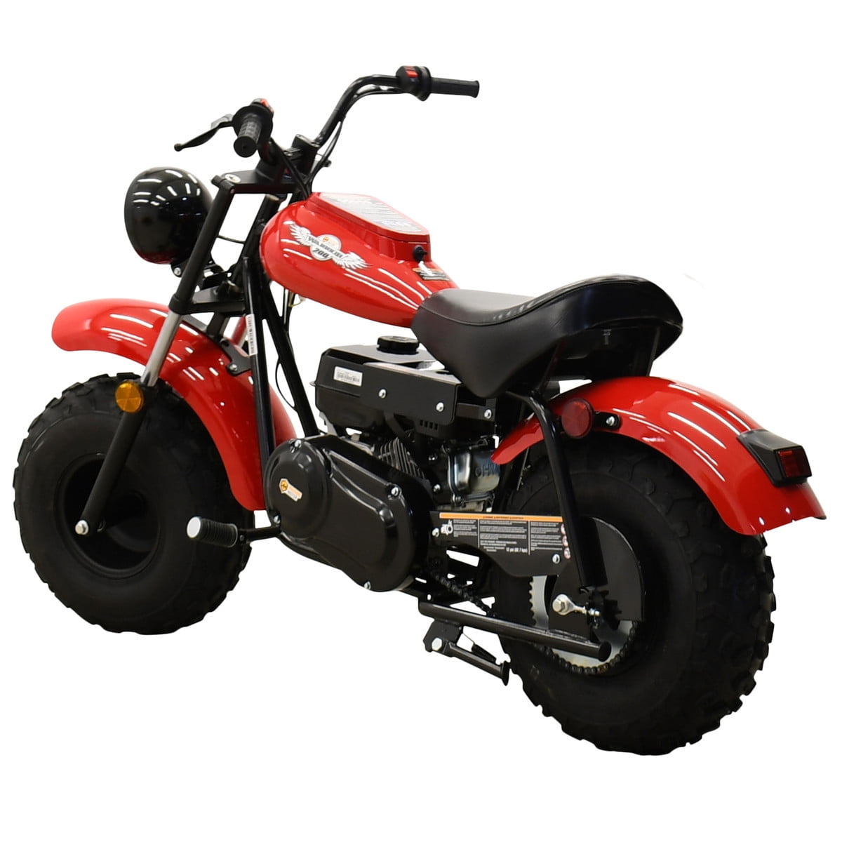 Massimo MB200 Minibike 196cc Gas Powered Off-Road Trail Bike (Red, 200 lb Capacity) wx2zh