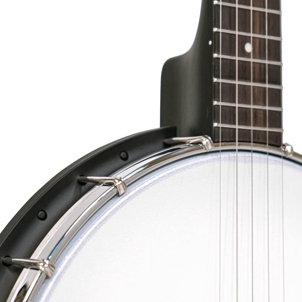 Gold Tone AC-1 Long Neck 5-String Openback Banjo (Matte Black, Standard Size) 4na9t