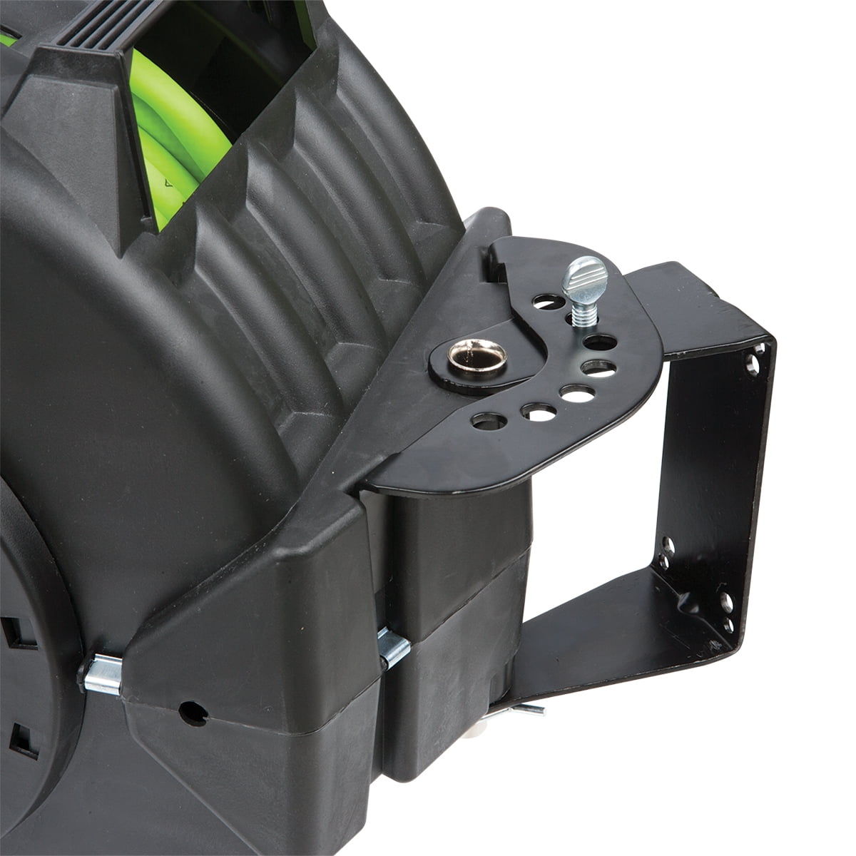 Flexzilla Pro Retractable Air Hose Reel with Levelwind Technology (ZillaGreen, 3/8 in x 75 ft) 46eaz