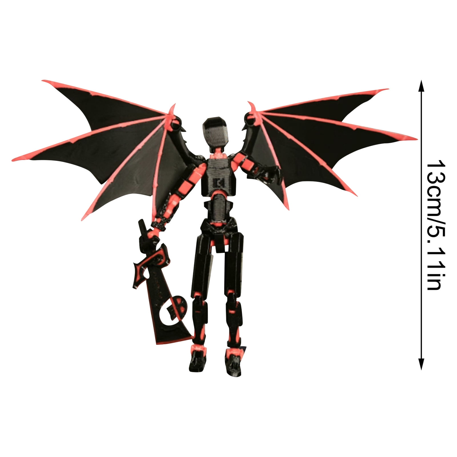 Guoo T13 Action Figure, Fully Articulated Dummy 13 Robot Model with Accessories (Multi-Color, 5.5 in) eoo3f