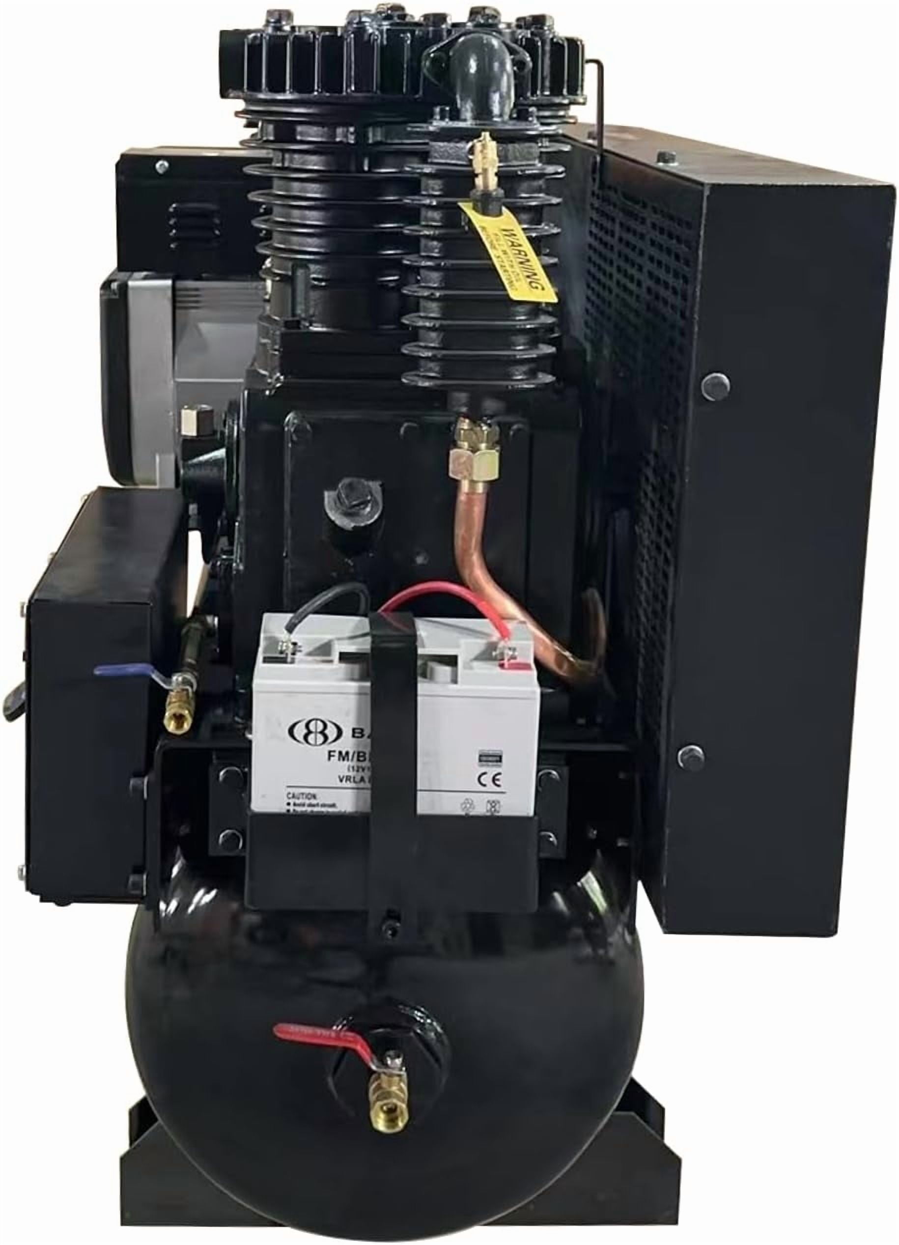 HPDMC 13HP Gas Powered Air Compressor (24CFM, 180PSI, 30 Gal Tank, Electric Start) qfbtz