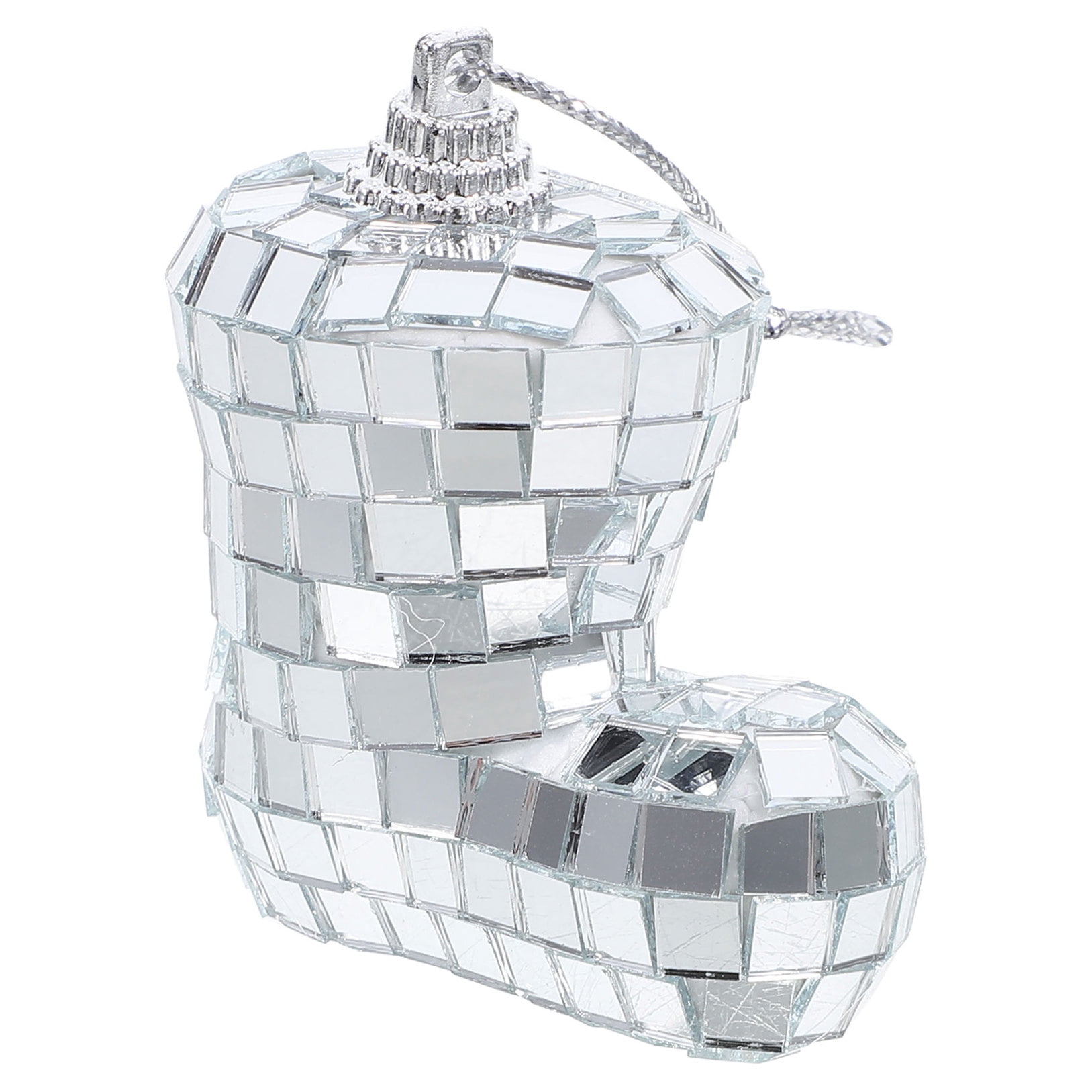 Masteelf Mirror Disco Ball Hanging Pendant Decor for Party and Home (Silver, 6 in) khxts