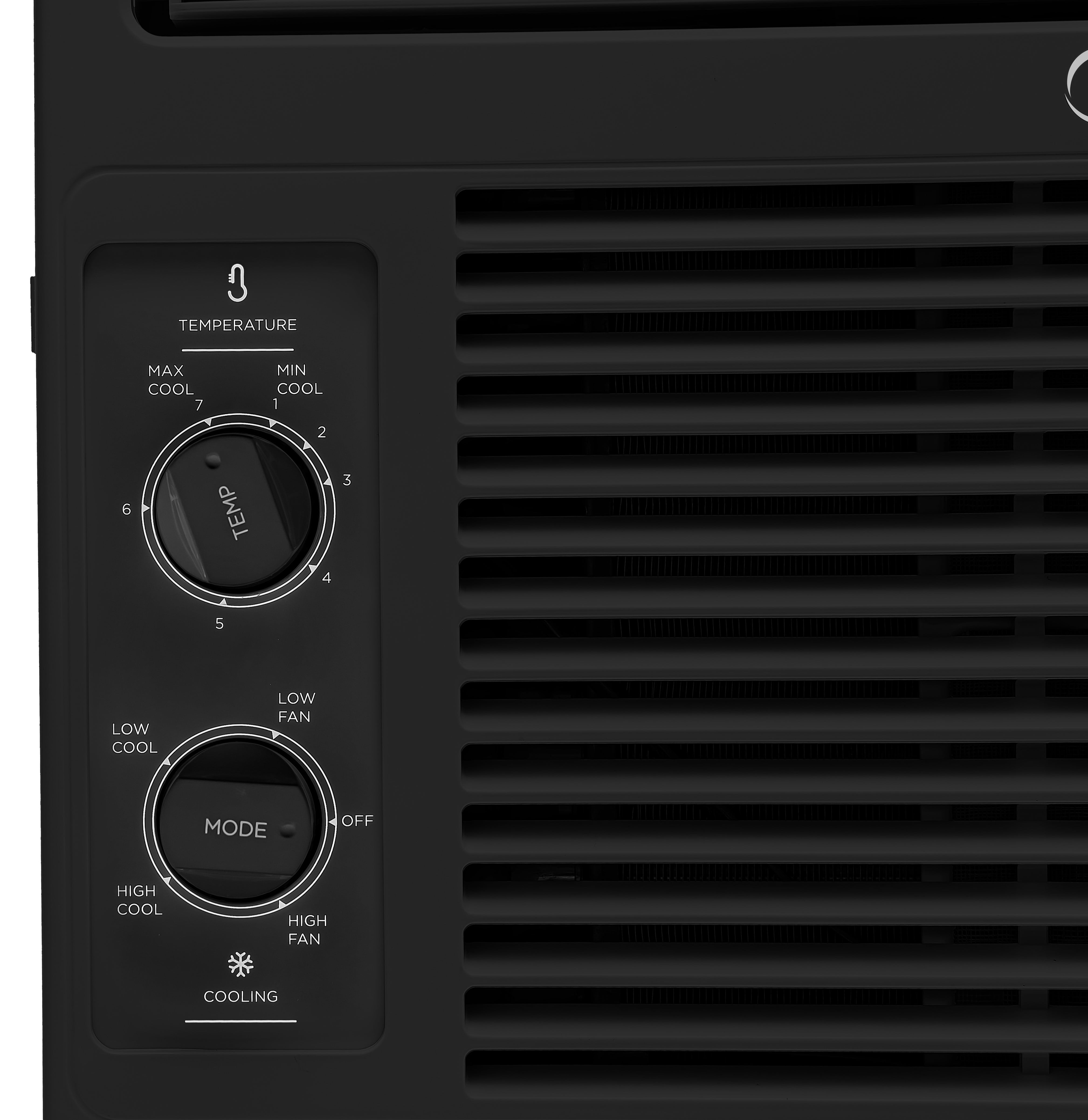 Midea 5,000 BTU Mechanical Window Air Conditioner, Compact Cooling for Rooms up to 150 Sq. Ft. (Black) cde8h