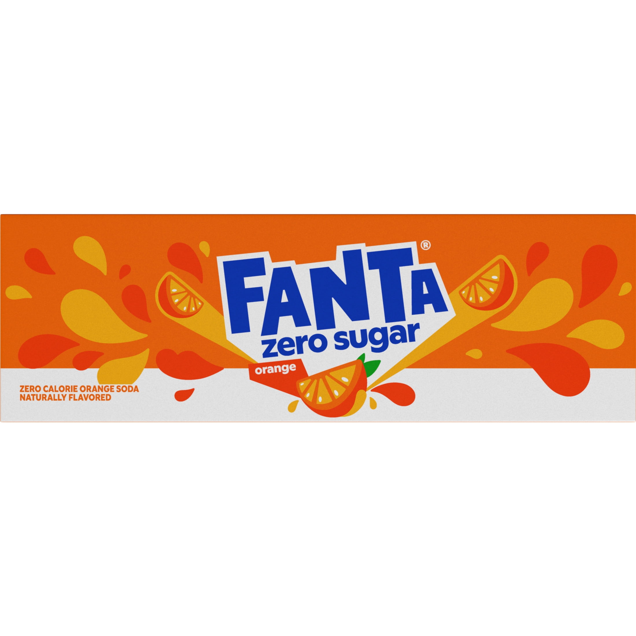 Fanta Zero Sugar Orange Soda, Refreshing Fruit Flavored Soft Drink (Orange, 12 fl oz, 12 Pack) pvm87