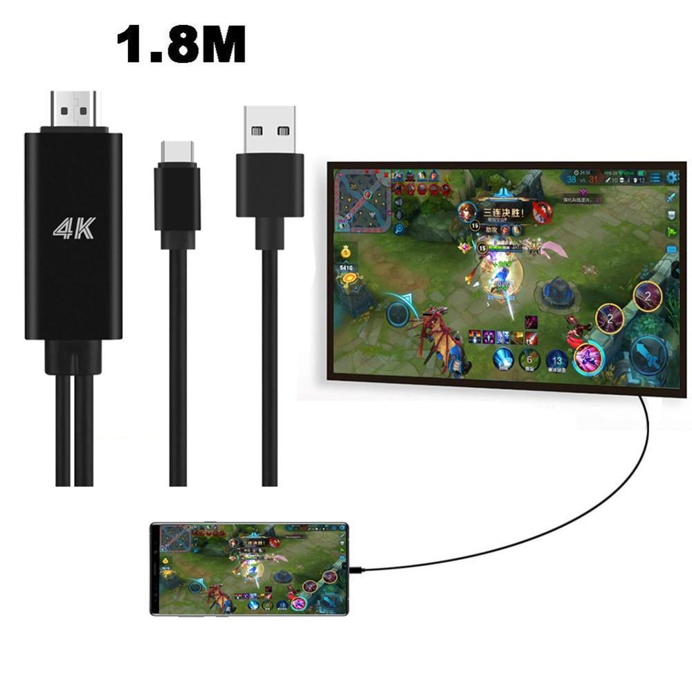 UZID USB-C to 4K HDMI Adapter for iPad 10.9 in and 11 in (2022-2025) Video Display Converter with Charging Port d96j6